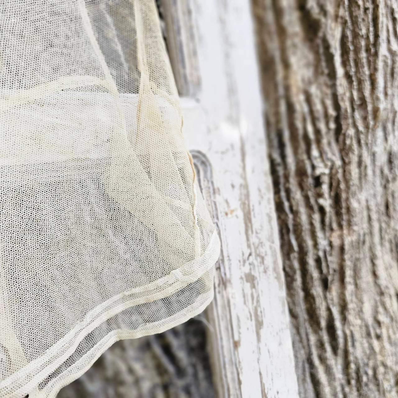 Euro antique(ヨーロッパアンティーク) 20~'s tulle mini vest チュール ミニ ベスト FREE ベージュ