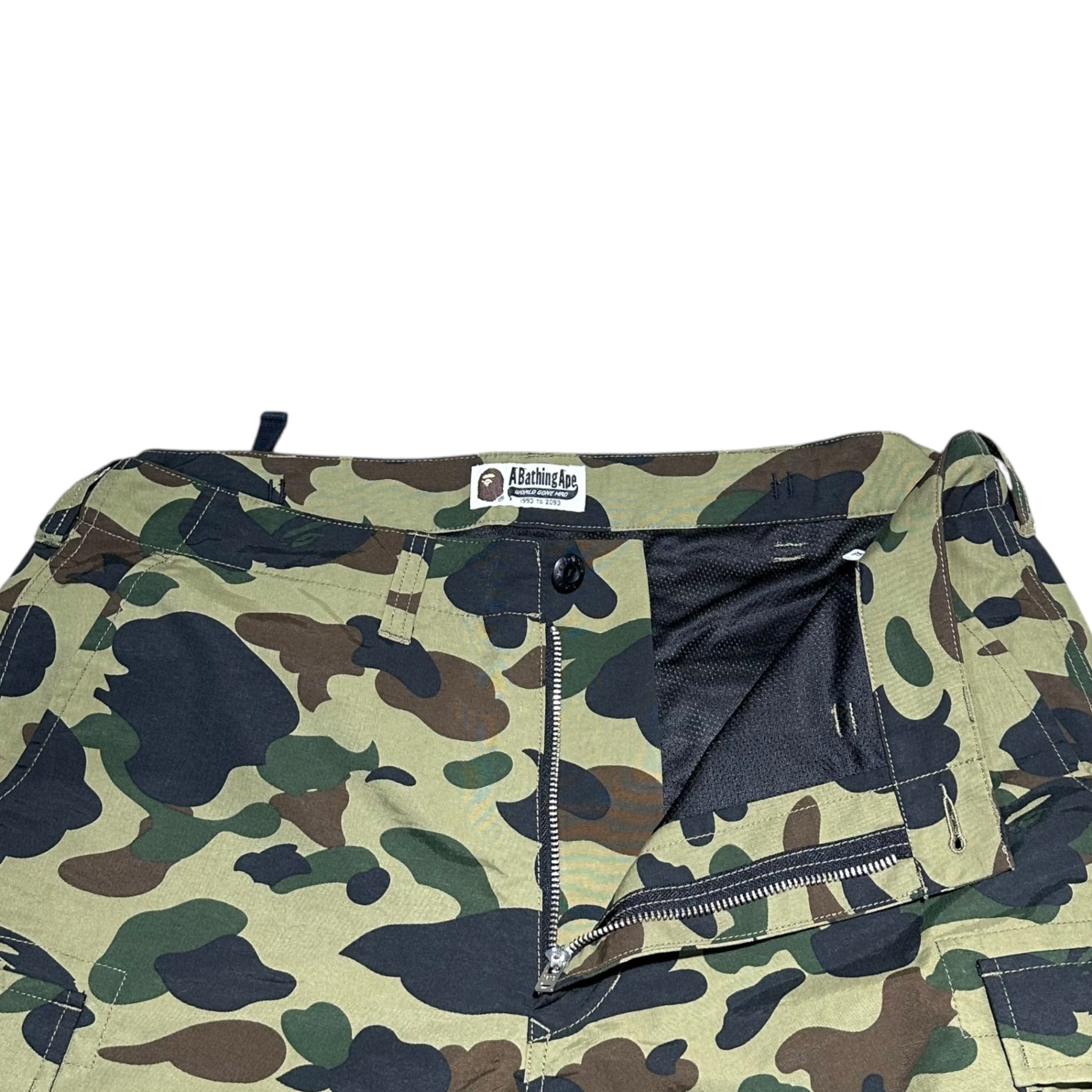 A BATHING APE(アベイシングエイプ) 1st CAMO NYRON PANTS ファーストカモ ナイロン カーゴ パンツ 001PTF701006X XL カーキ