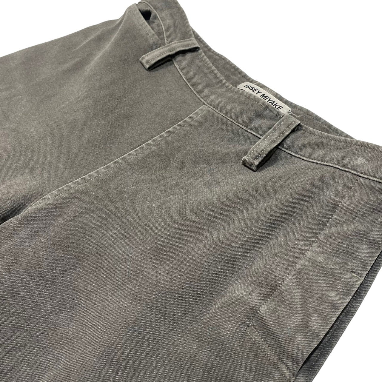 ISSEY MIYAKE(イッセイミヤケ) 00s Side-button straight wool trousers サイドボタン ストレート ウールパンツ IM33FF550 SIZE 1(S) グレー 薄シミ、裾上げ有