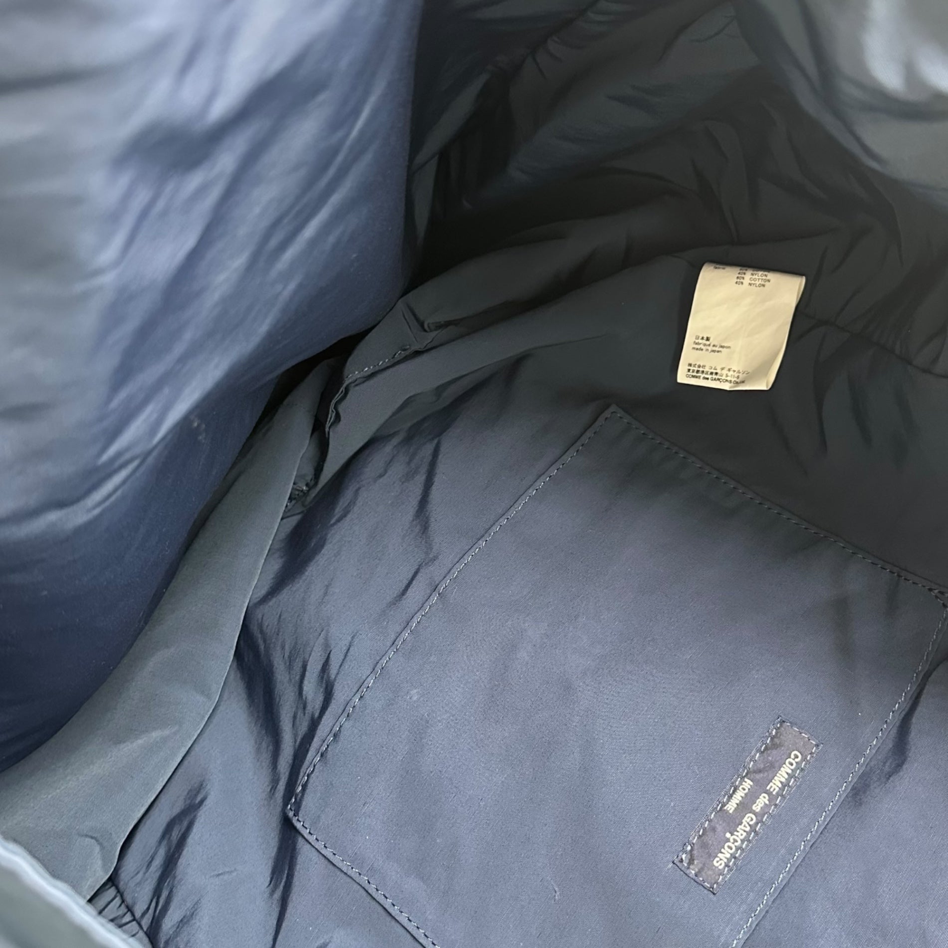 COMME des GARCONS HOMME(コムデギャルソンオム) 24SS 2-Way Nylon Shoulder Bag ナイロン ショルダー バッグ HM-K292 ネイビー