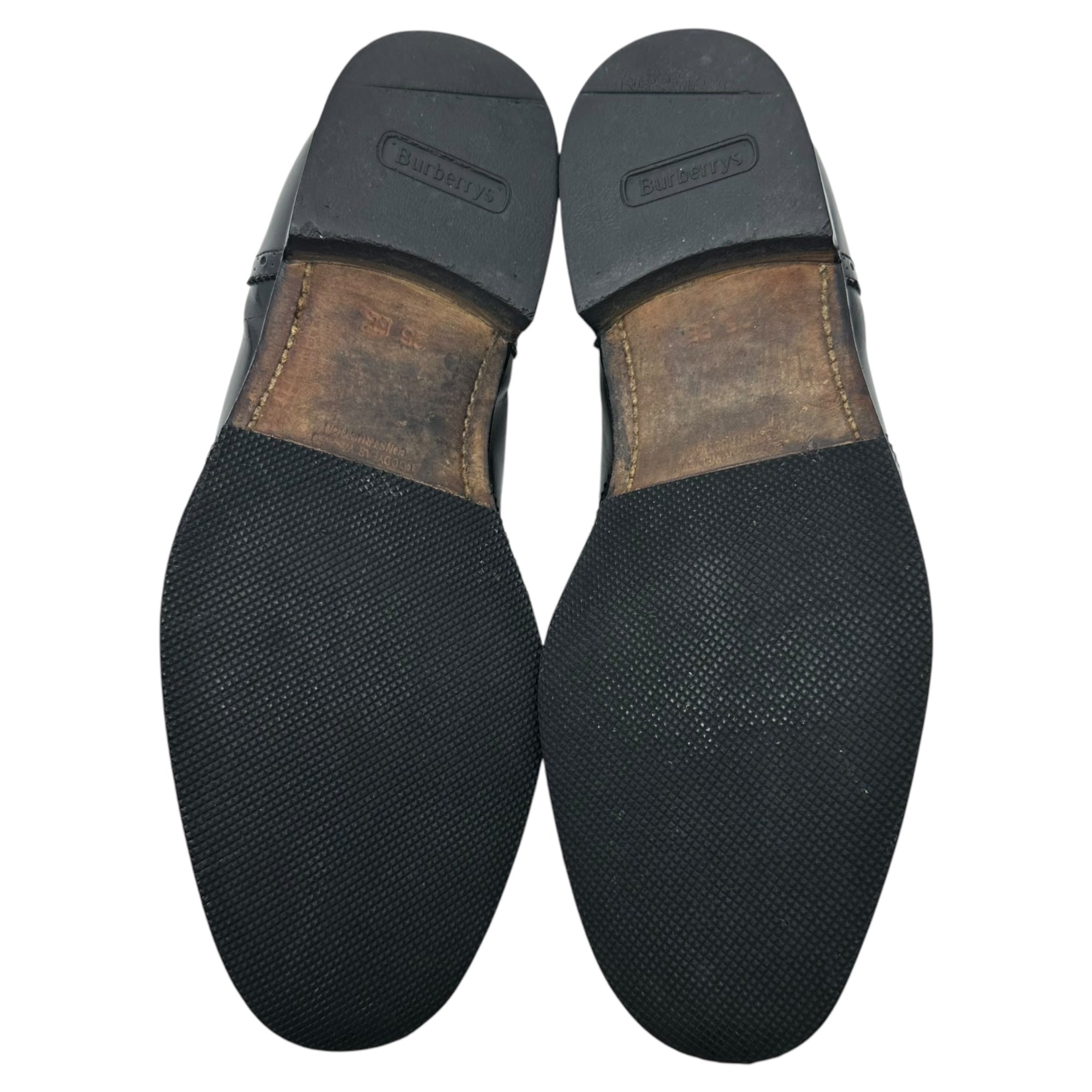 Burberrys(バーバリーズ) old tassel loafers オールド タッセル ローファー 革靴 25.0cm ブラック 日本製