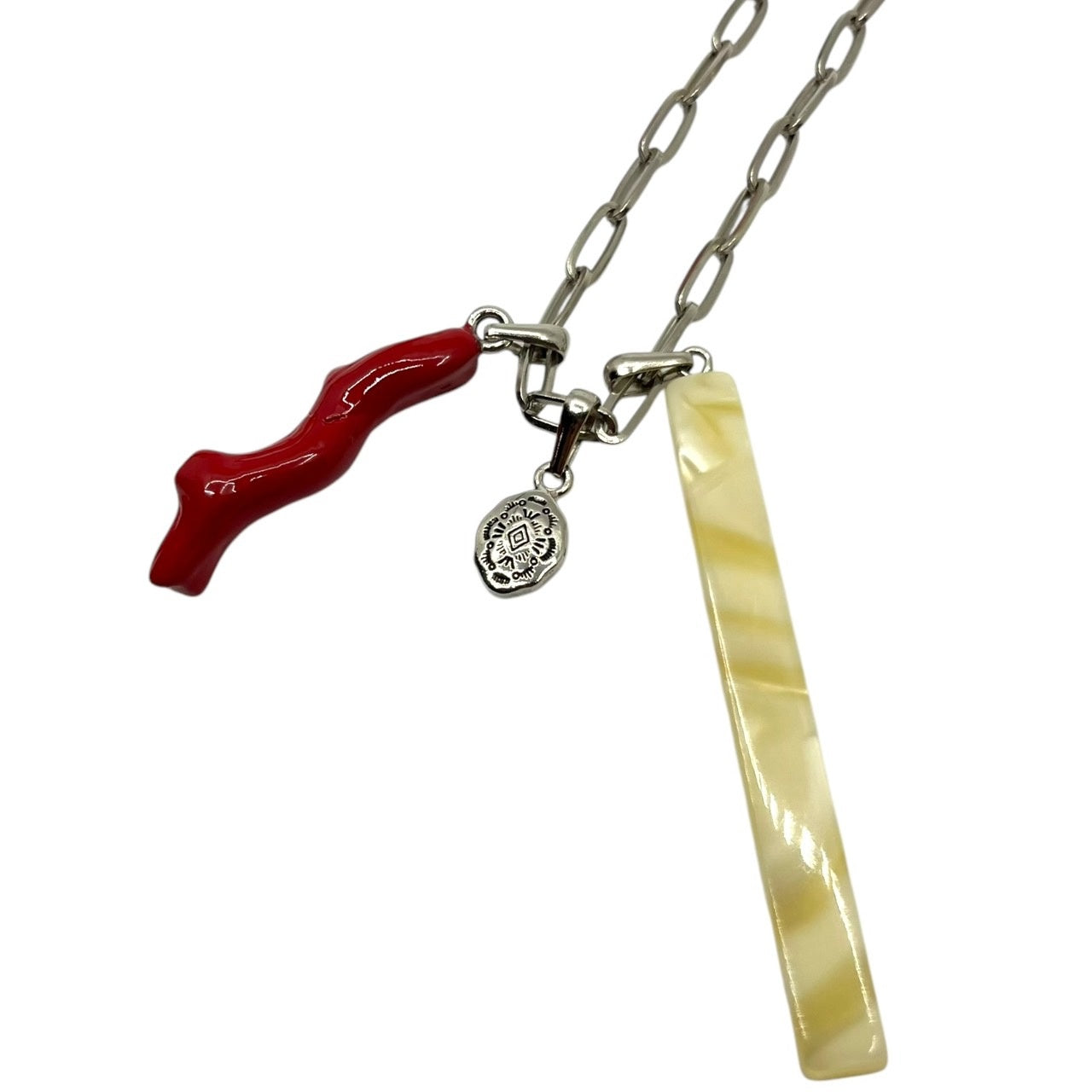 TOGA VIRILIS(トーガビリリース) 22SS Marble motif necklace マーブル モチーフ ネックレス TV21-AK348 シルバー