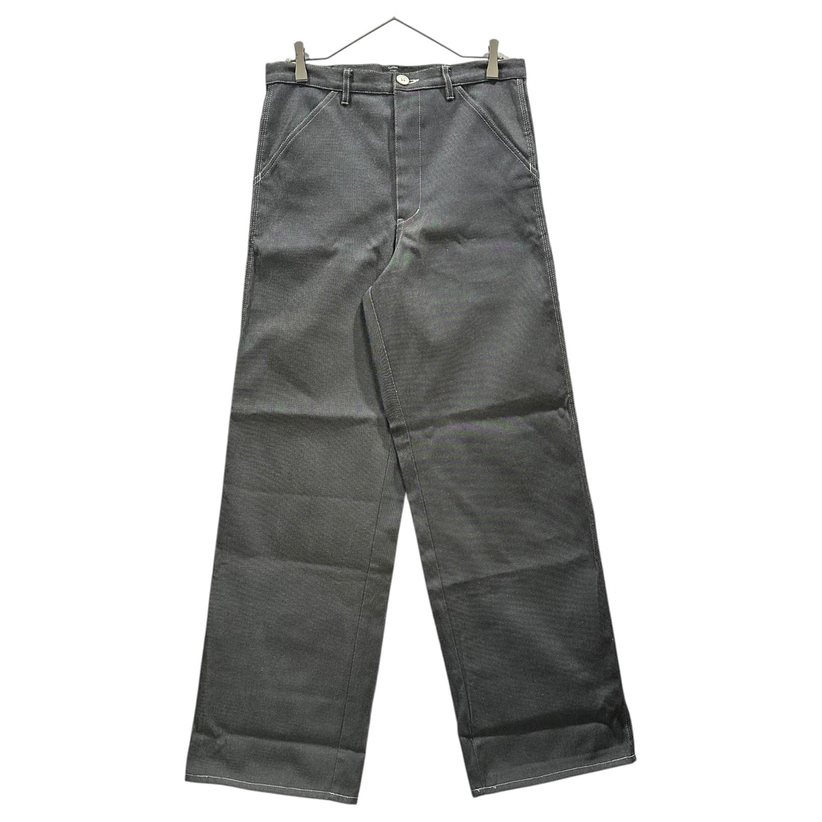 COMME des GARCONS HOMME PLUS(コムデギャルソンオムプリュス) 1998SS High-Density Poly-Cotton Straight Pants 高密度 ポリ コットン ストレート パンツ PP-10025 M グレー AD1997 90s アーカイブ ニューナチュラル期