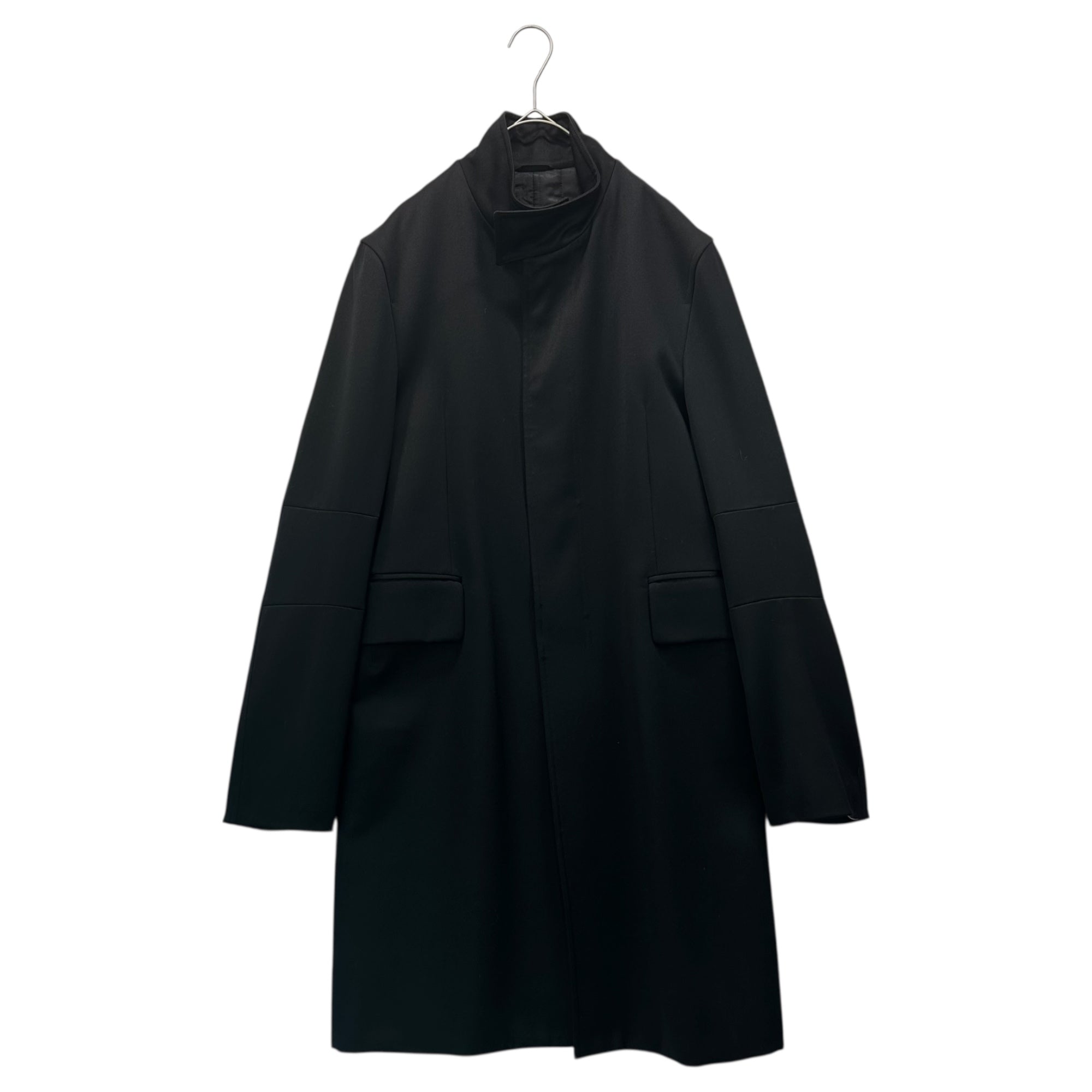 CoSTUME NATIONAL HOMME(コスチュームナショナルオム) 00's Wool Stand Collar Coat ウール スタンドカラー コート 44 ブラック