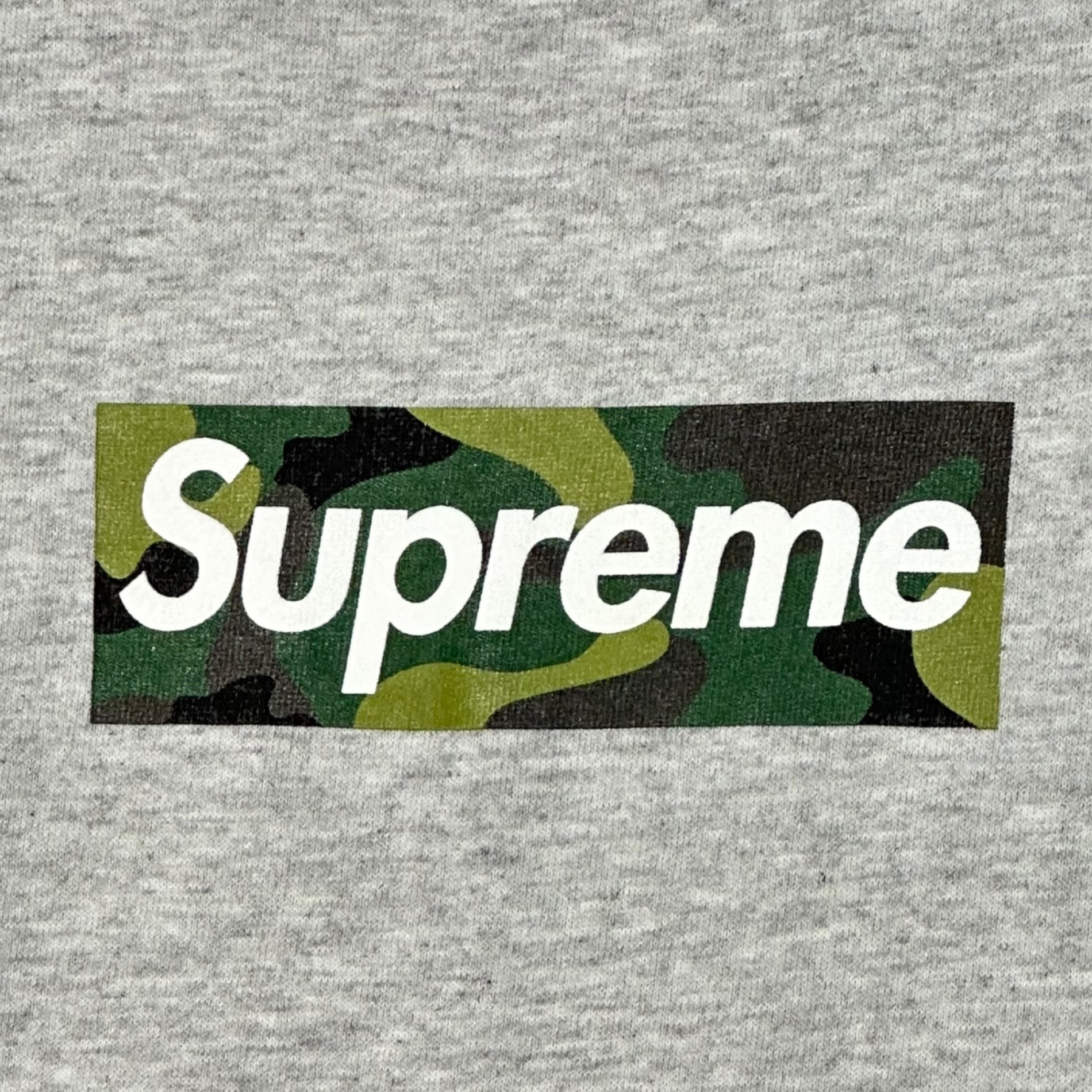SUPREME(シュプリーム) 23AW CAMO BOX LOGO TEE カモ ボックス ロゴ Tシャツ L グレー×カーキ
