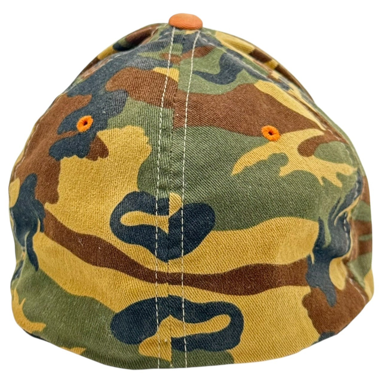 STUSSY(ステューシー) 90's Camouflage Cap 90年代 カモフラ キャップ L-XL ベージュ×カーキ×オレンジ STUSSY hats 90年代~