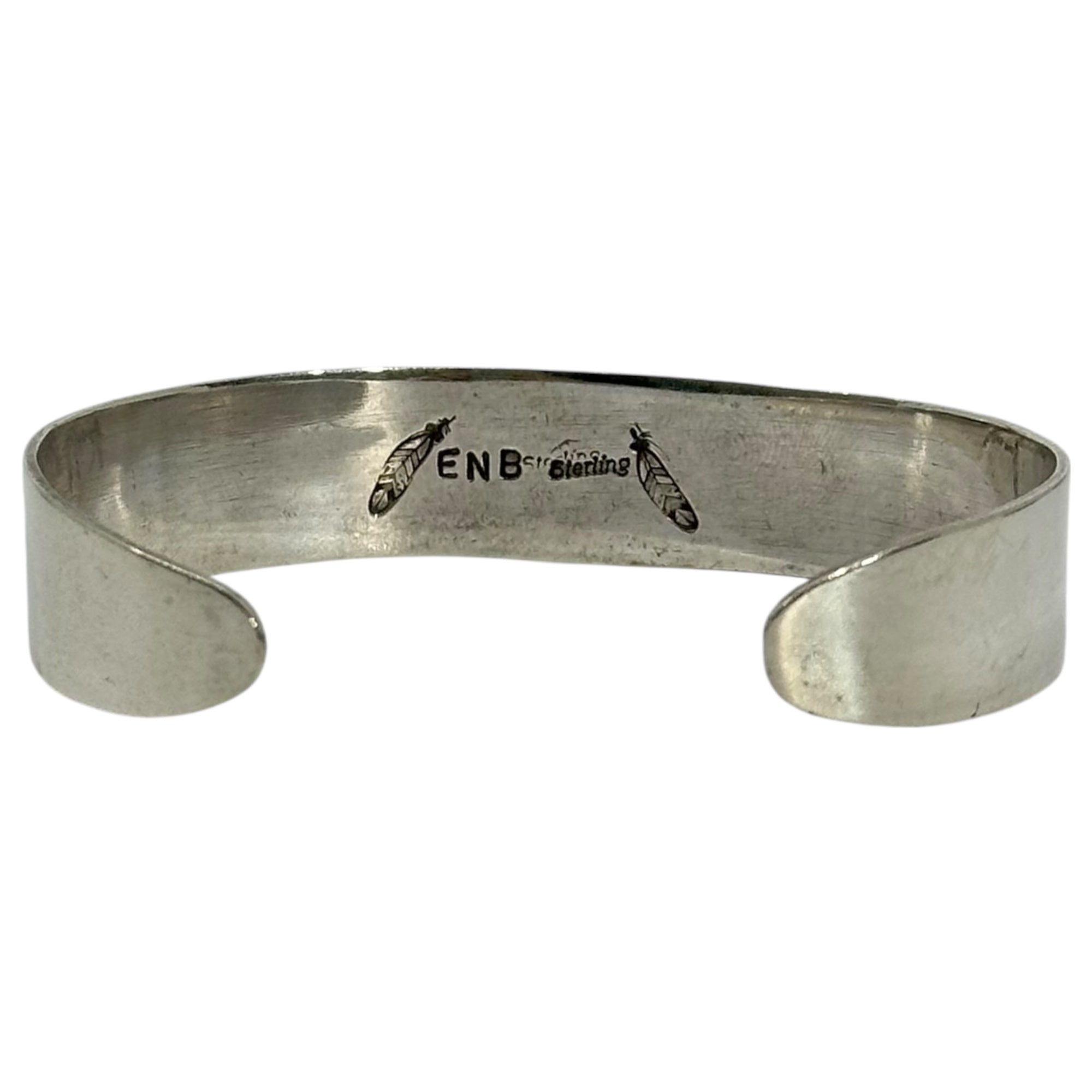 Indian Jewelry(インディアンジュエリー) "Ericka Nicolas Begay" Sterling Silver Plain Bangle ”エリッカ ニコラス ビゲイ 作” 平内ち バングル シルバー