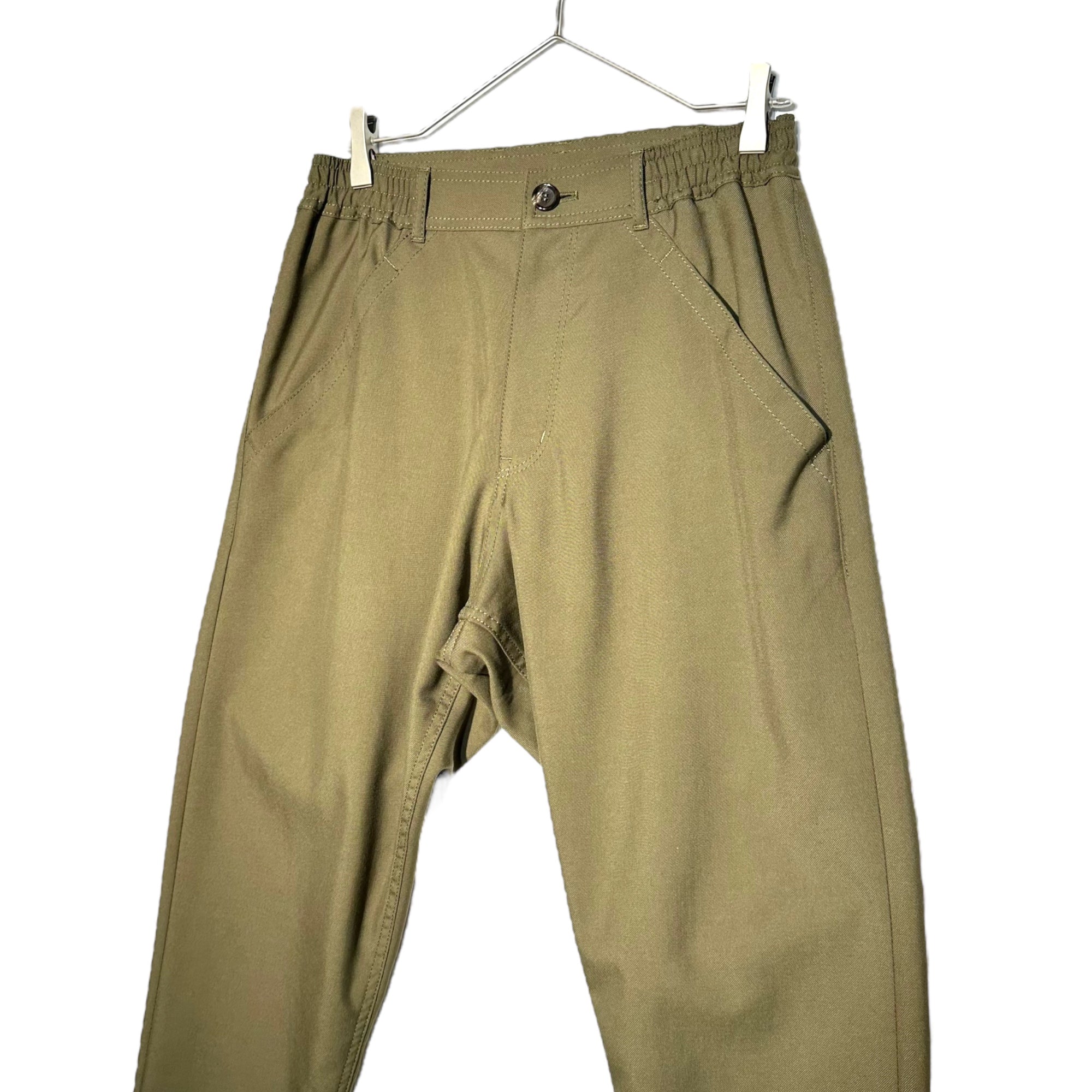 COMME des GARCONS HOMME DEUX(コムデギャルソンオムドゥ) 21SSウールポリツイルパッカリングテーパードパンツ DG-P035 SIZE XS カーキ AD2020