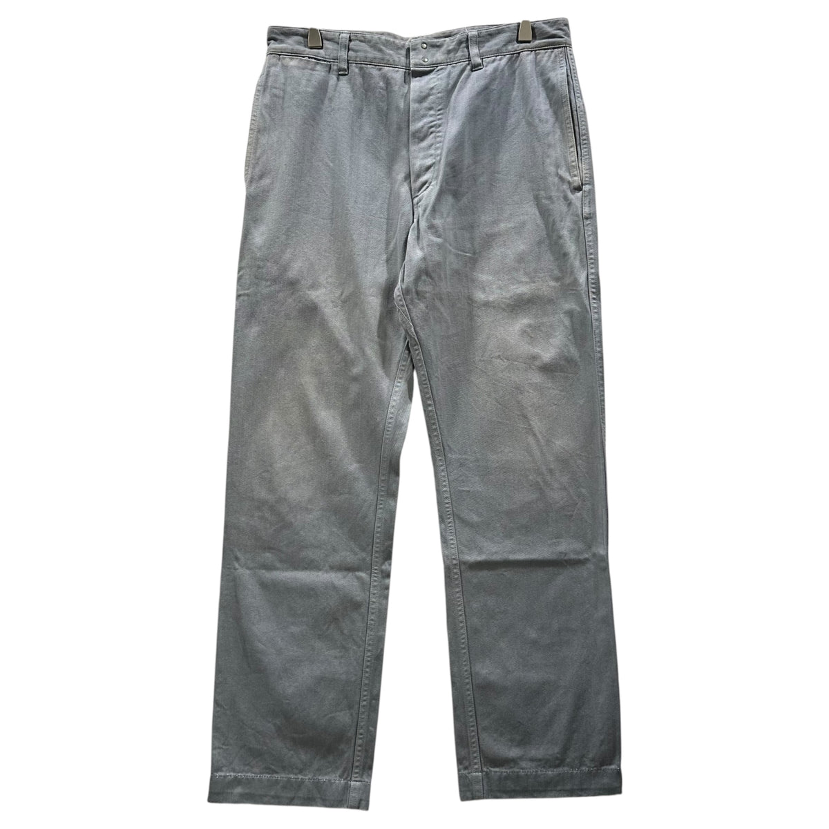 VISVIM(ビズビム/ヴィズヴィム) 2017SS Hook-Button Herringbone Straight Chino Pants フック ボタン ヘリンボーン ストレート チノ パンツ 0117205008009 2 グレー