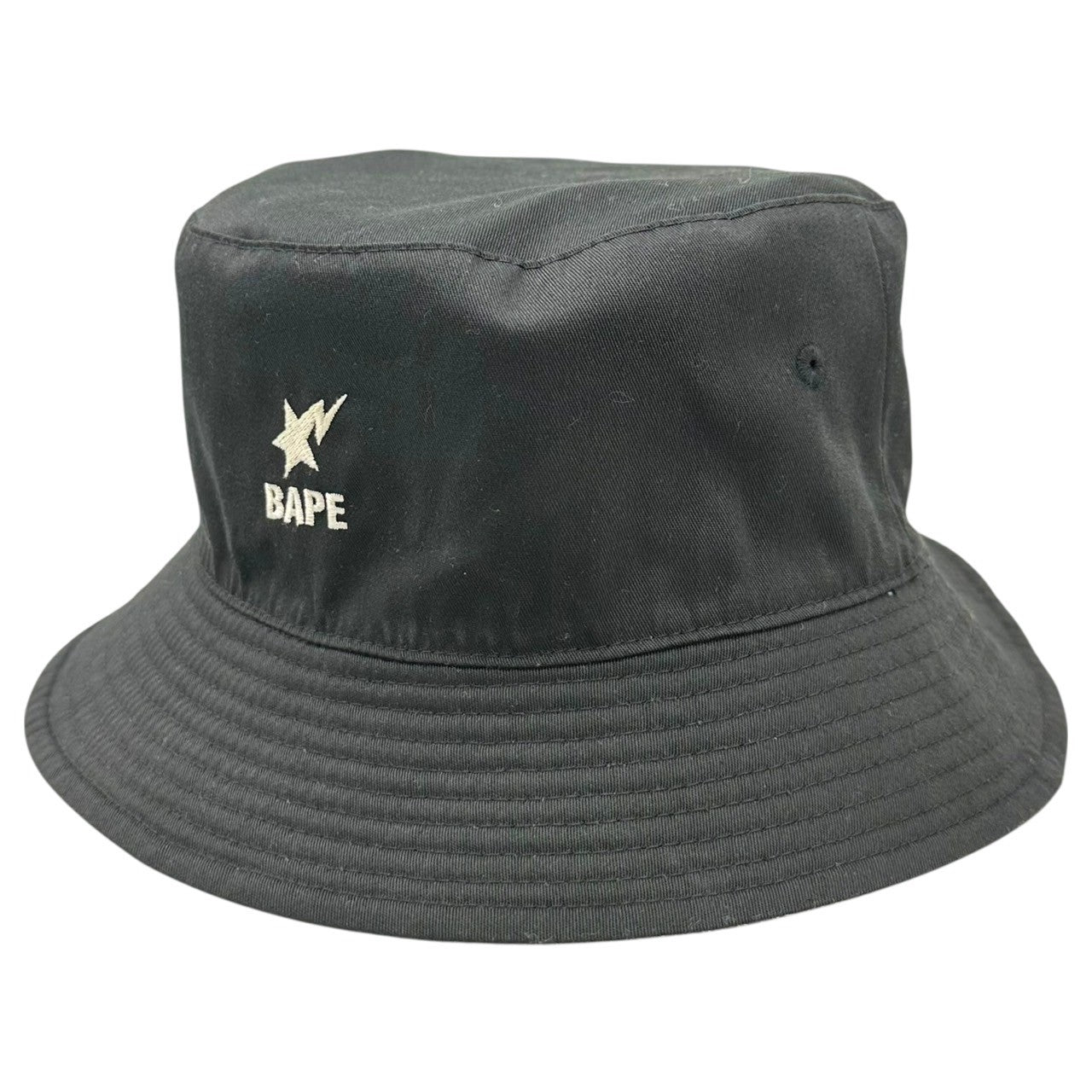 A BATHING APE(アベイシングエイプ) Logo Python Pattern Reversible Bucket Hat ロゴ パイソン柄 リバーシブル バケット ハット 001HTI801001M グレー×ブラック