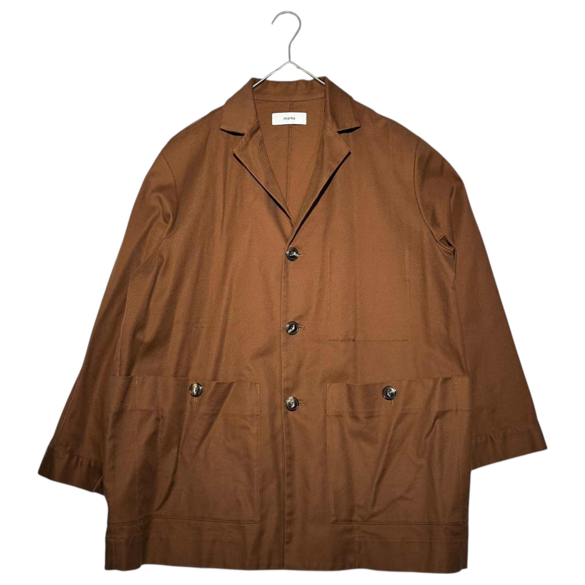 marka(マーカ) 19AW WORK JACKET ワーク ジャケット M19A-05JK01C 1(S程度) ブラウン テーラード 3B