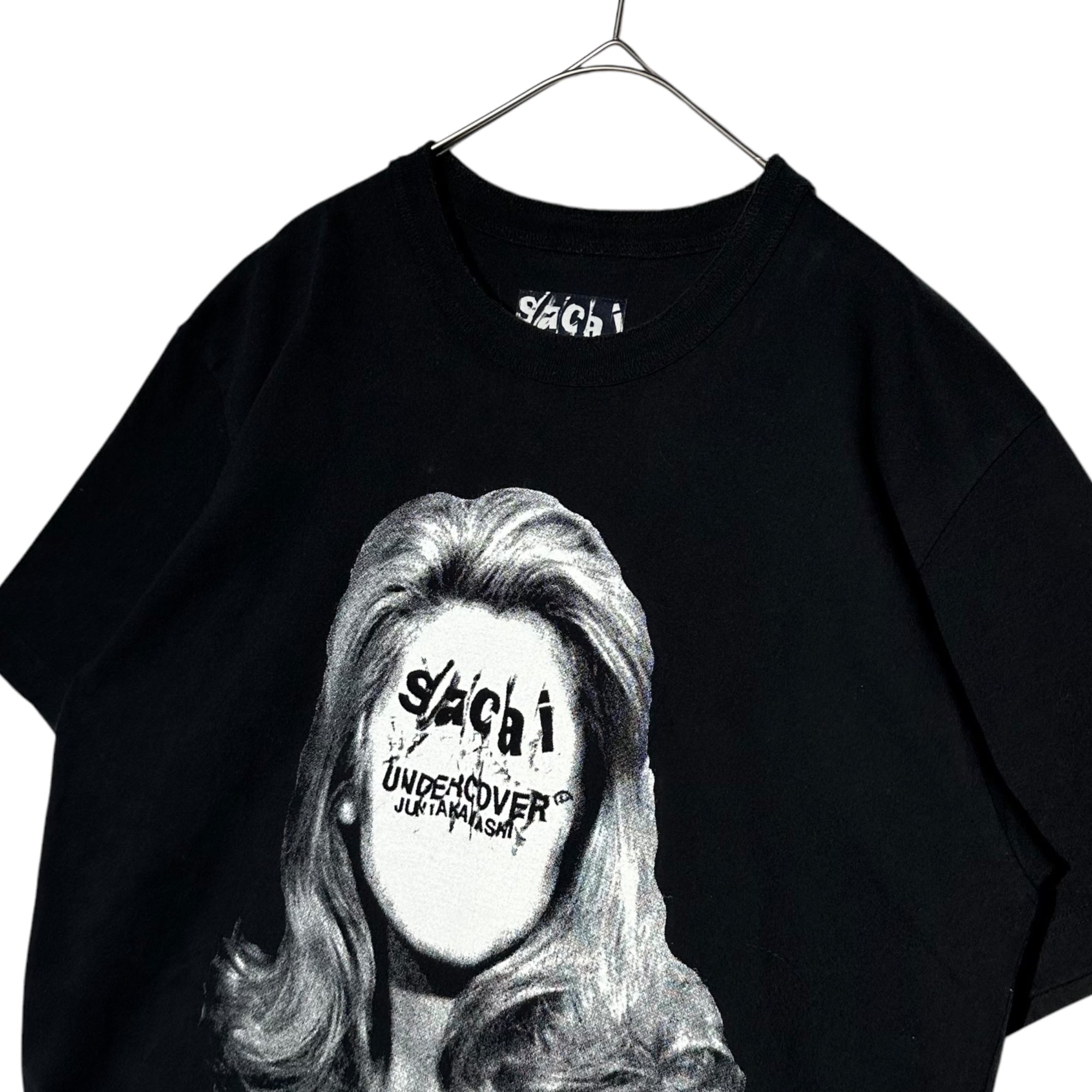 sacai×UNDERCOVER(サカイ×アンダーカバー) 17AW S/S PRINT TEE 半袖 プリント Tシャツ 17-03785 1(S程度) ブラック コラボ
