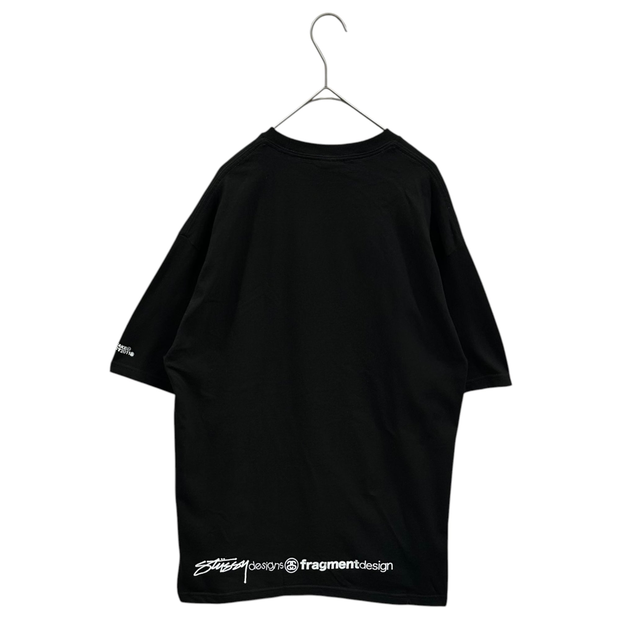 STUSSY×FRAGMENT DESIGN(ステューシー×フラグメントデザイン) 2011's ONE WORLD ONE HEART TEE チャリティー Tシャツ M ブラック ロゴ コラボ