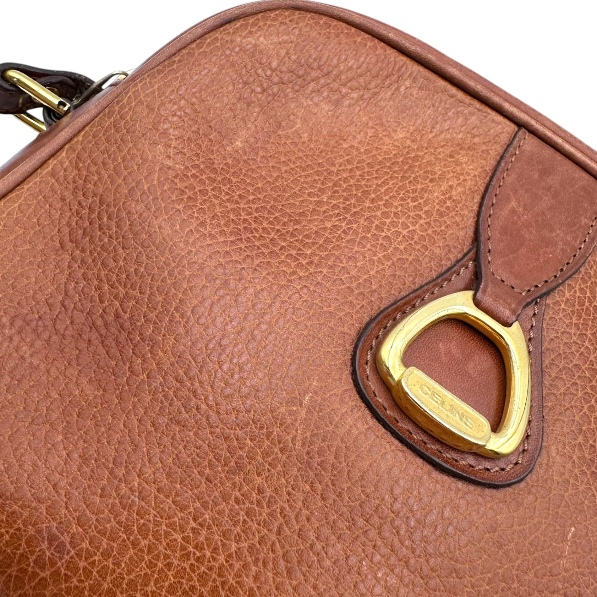 CELINE(セリーヌ) VINTAGE LEATHER SHOULDER BAG ヴィンテージ レザー ショルダー バッグ ブラウン