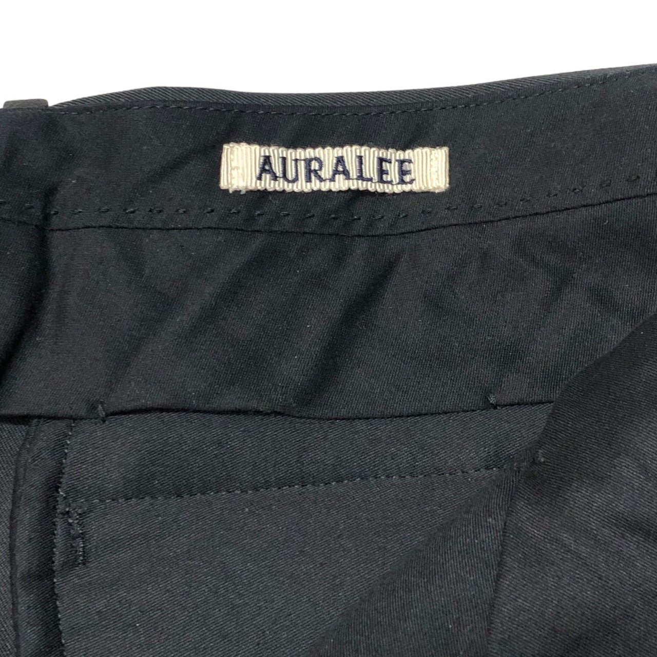 AURALEE(オーラリー) LIGHT WOOL MAX GABARDINE SLACKS ライト ウール マックス ギャバジン スラックス A21AP02MG SIZE 3 ブラック