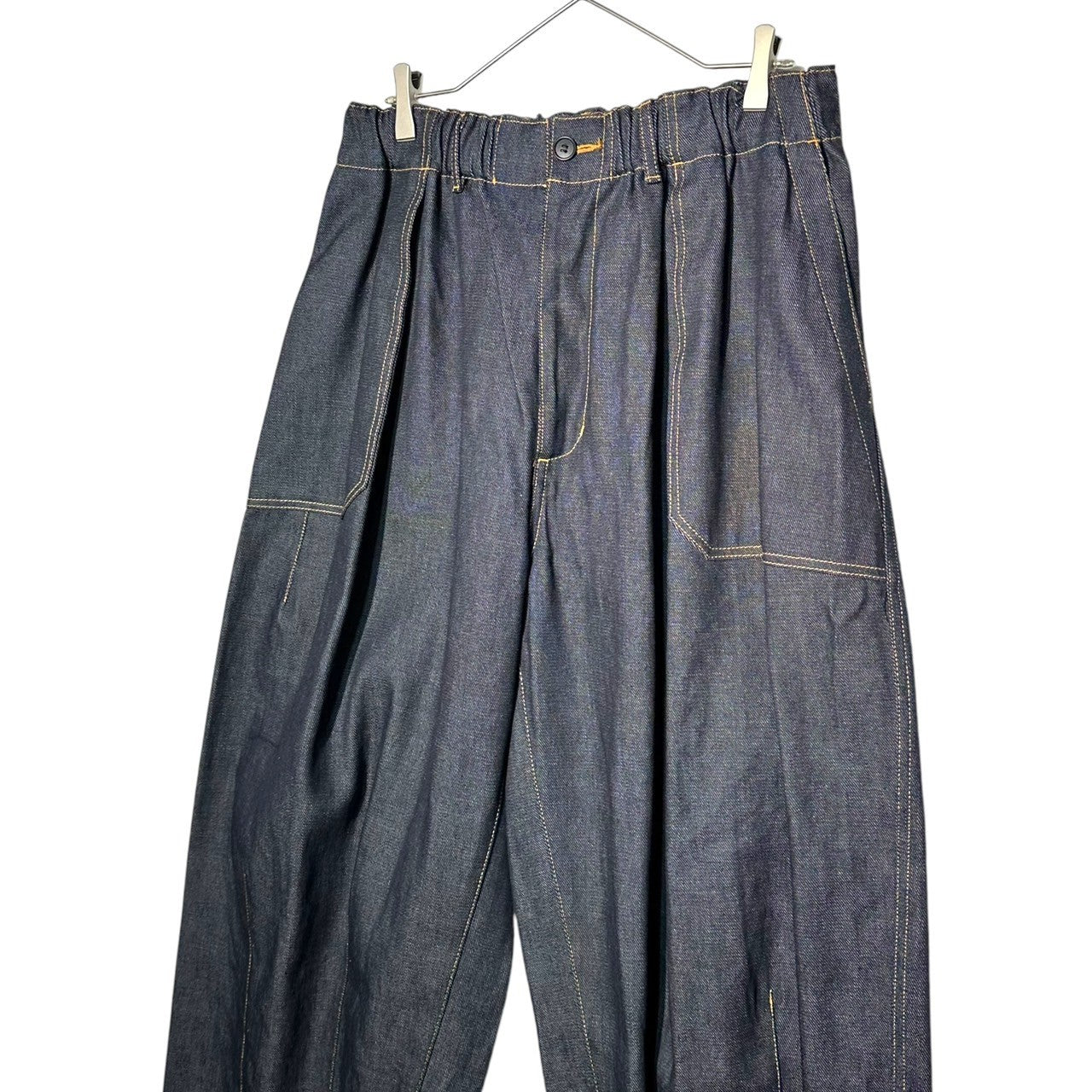 is-ness(イズネス) 25SS BALLOON BAKER PANTS バルーン ベイカー パンツ デニム 1006SSBALOONPT01 M インディゴ 完売商品