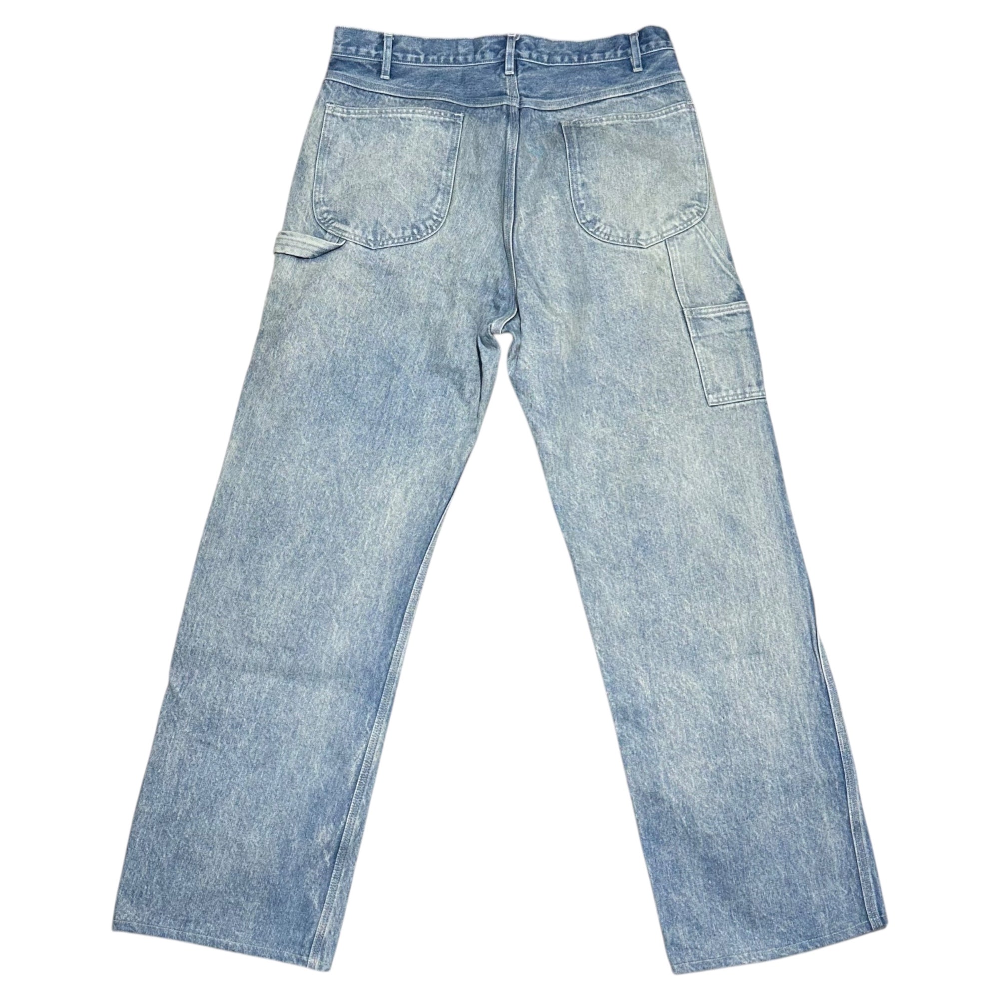 AURALEE(オーラリー) 24AW SELVEDGE FADED HEAVY DENIM PAINTER PANTS ヴィンテージ加工 ペインター デニム パンツ A24AP01DH 4(M程度) フェードインディゴ ワイド ストレート