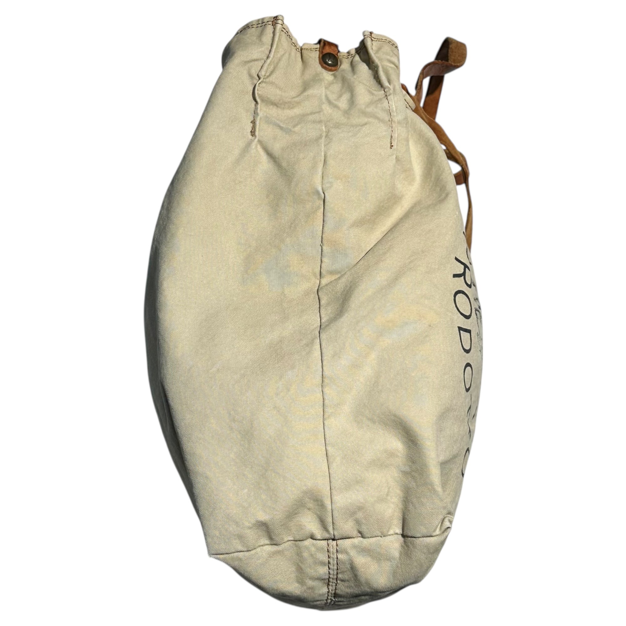 CAMPOMAGGI(カンポマッジ) 2WAYキャンバスショルダーバッグ ベージュ×ブラウン