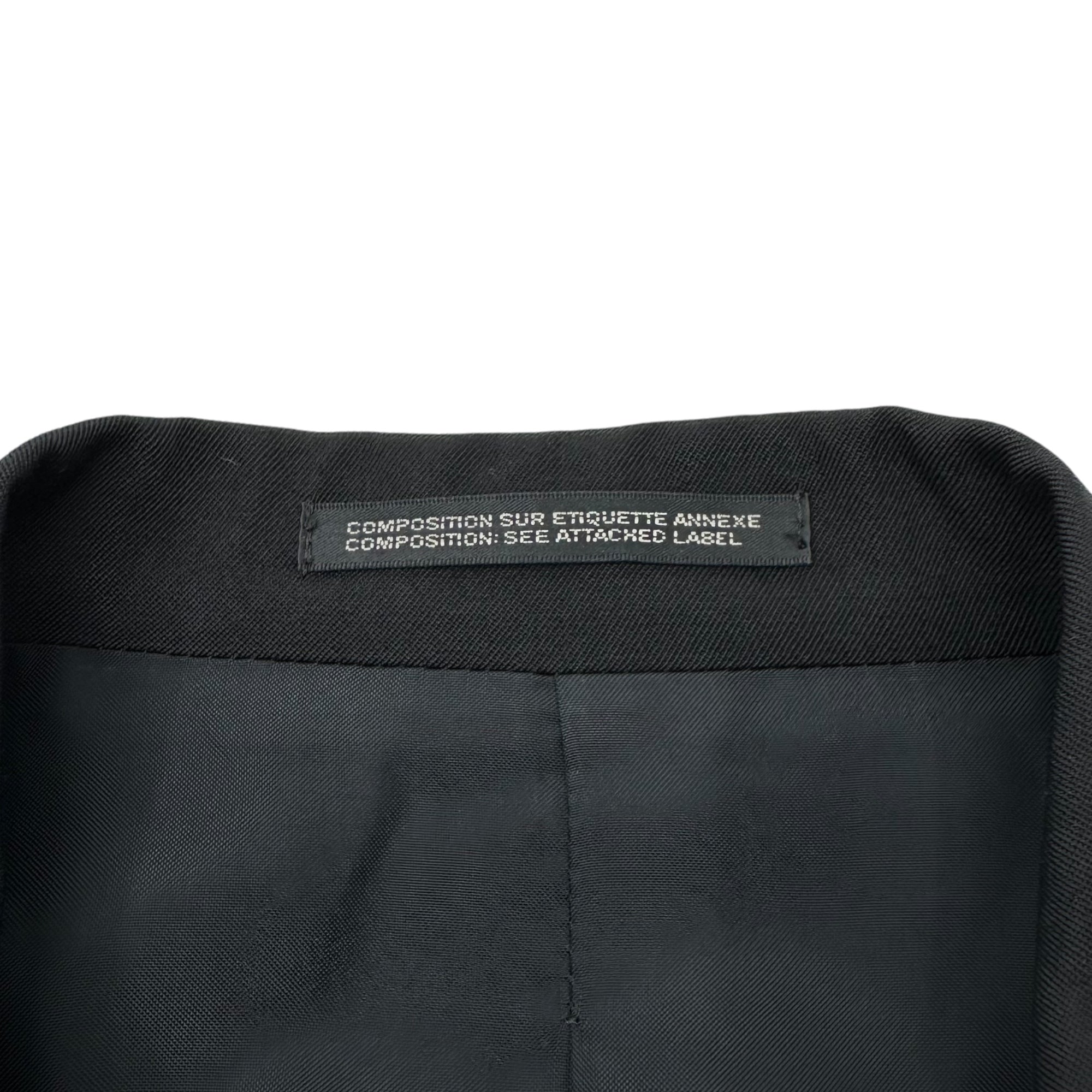 YOHJI YAMAMOTO POUR HOMME(ヨウジヤマモトプールオム) 18SS Complication Layered Jacket 煩悩 レイヤード ジャケット 無地 HW-J62-100 2(M程度) ブラック 参考定価156,200円(税込)