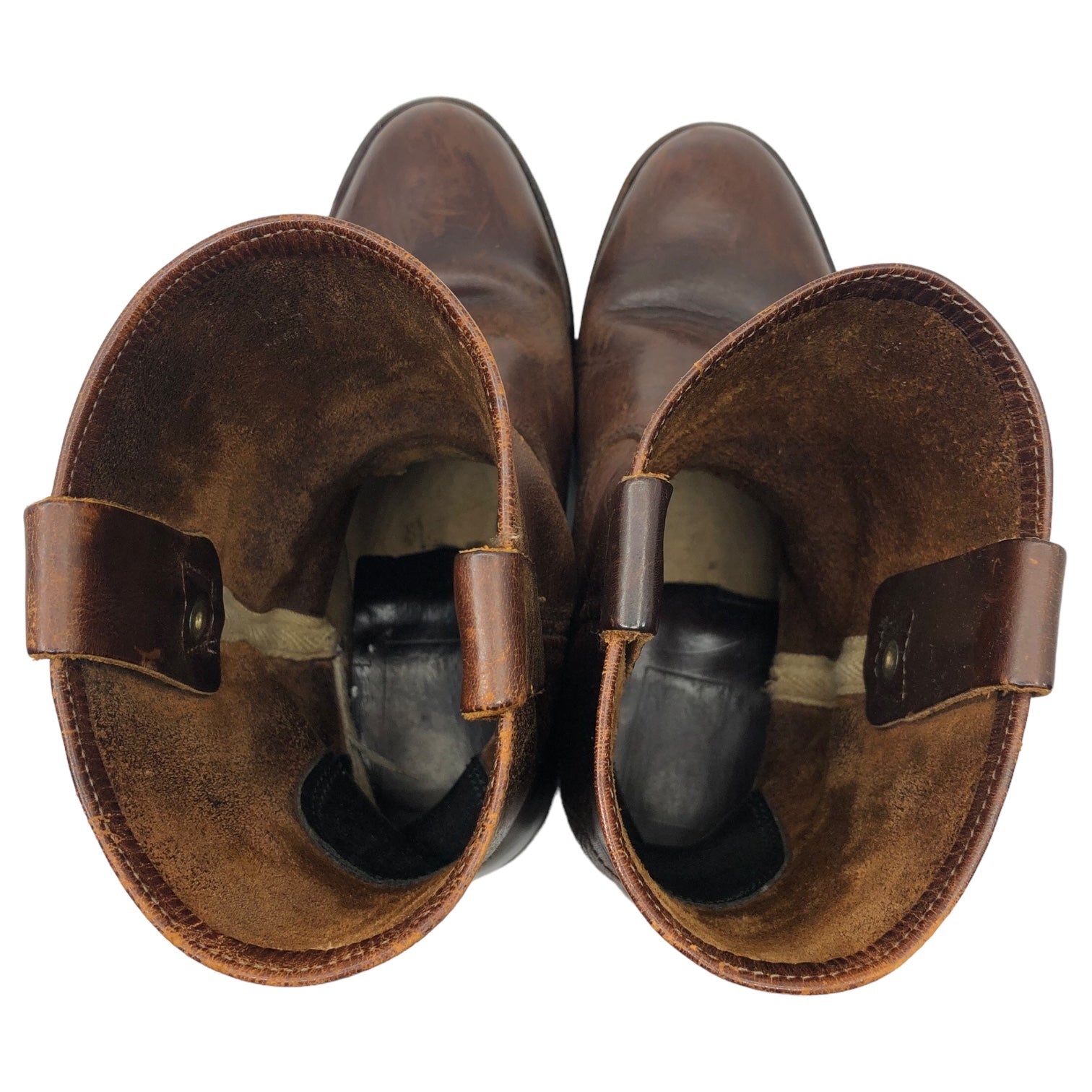 Levi's(リーバイス) 70's ~ vintage western boots ヴィンテージ ウエスタン ブーツ 表記消え(25cm程度) ブラウン ヴィンテージ ロゴ タブ