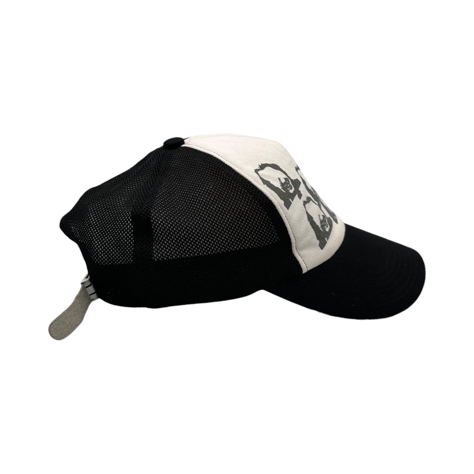 UNDERCOVERISM(アンダーカバイズム) 06SS T期 Graphic-Print Mesh Cap グラフィック プリント メッシュ キャップ ブラック×ホワイト 00's アーカイブ