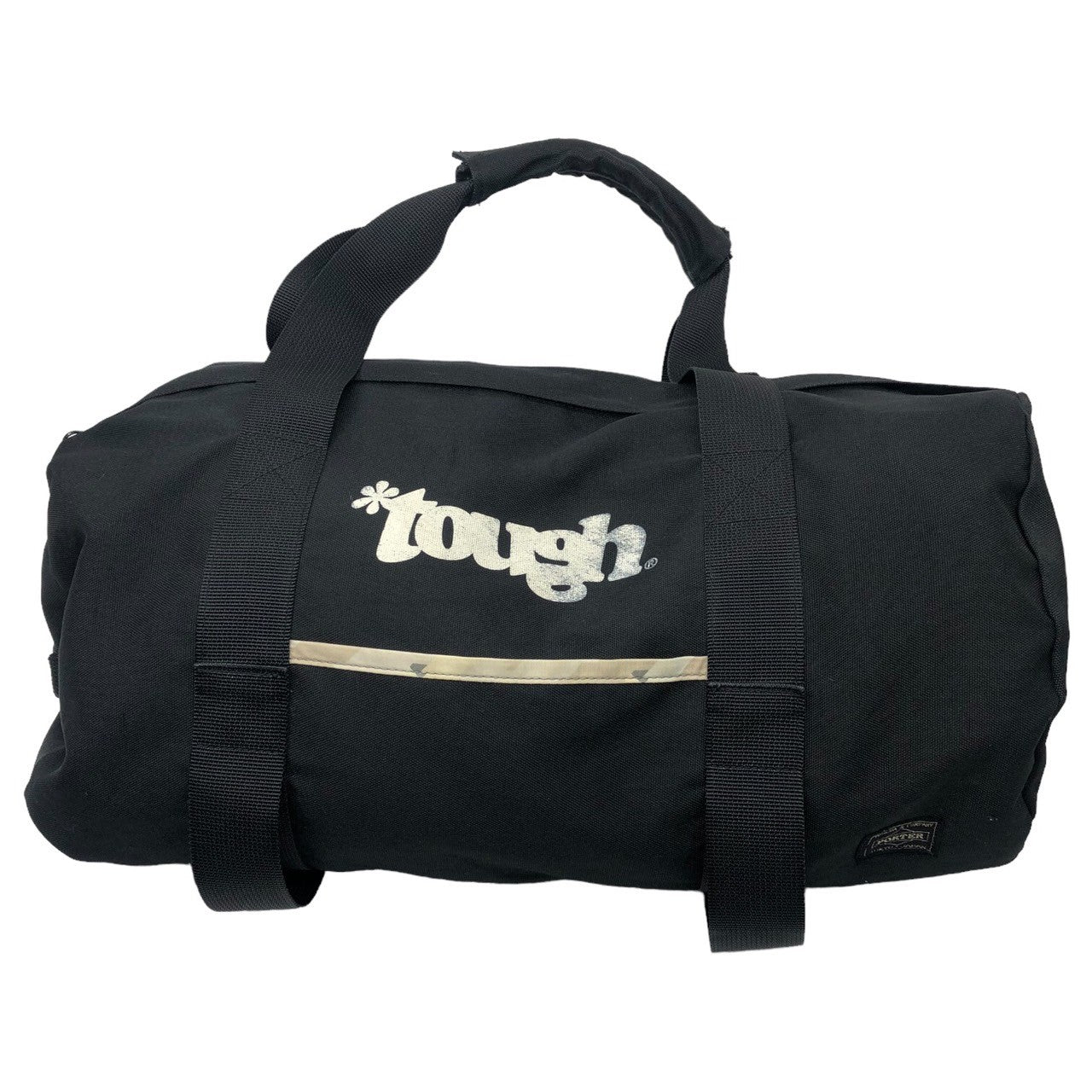 PORTER × Famouz(ポーター×フェイマス) 00's double name drum bag ダブルネームドラムバッグ toughシリーズ ブラック