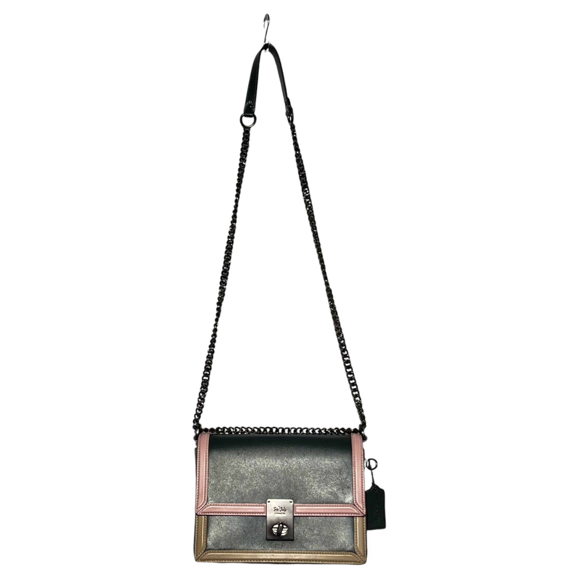 COACH(コーチ) Jennifer lopez hutton ジェニファー ロペス ハットン 88070 ダークグリーン チェーン ショルダー バッグ