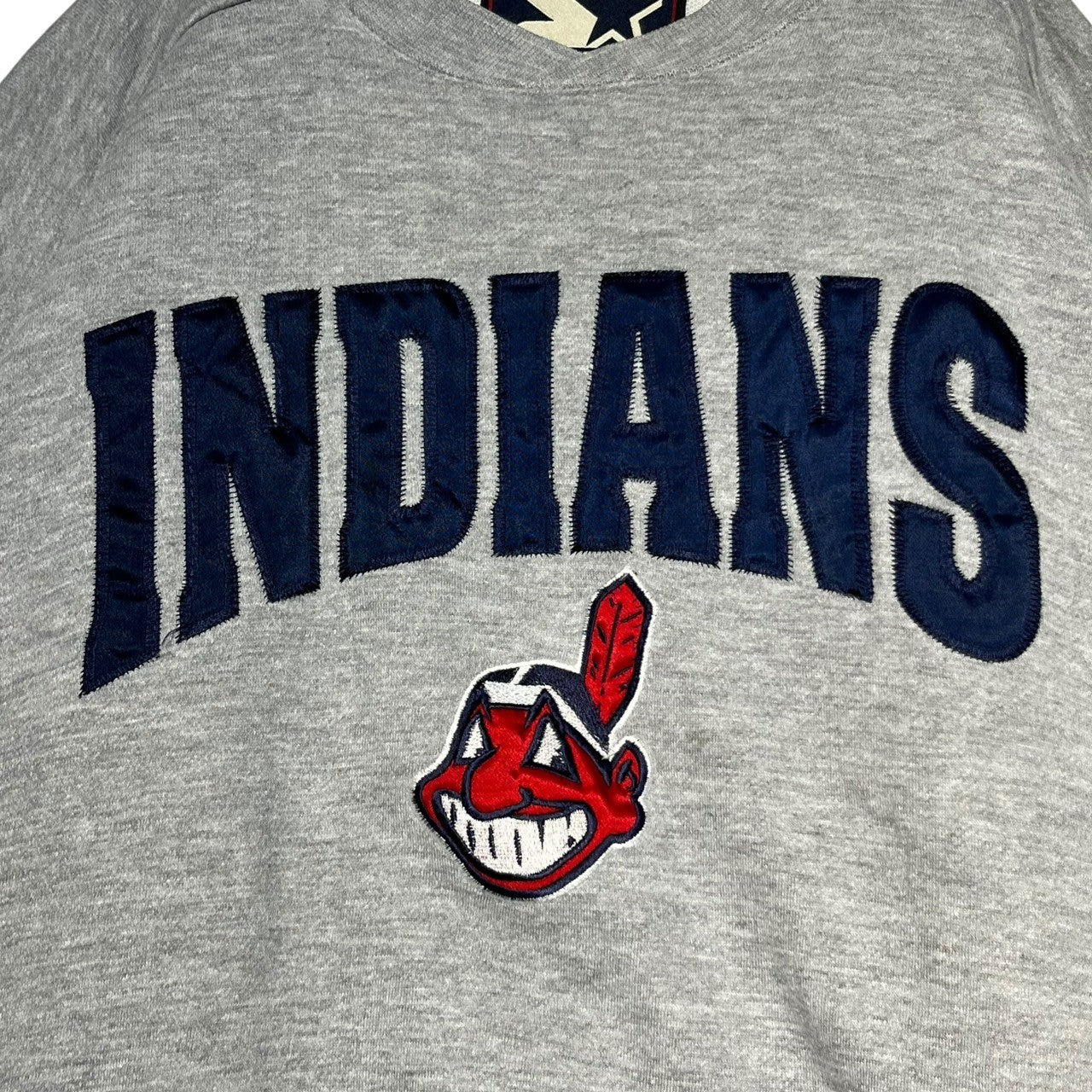 STARTER(スターター) INDIANS LOGO SWEAT インディアンズ ロゴ スウェット M グレー