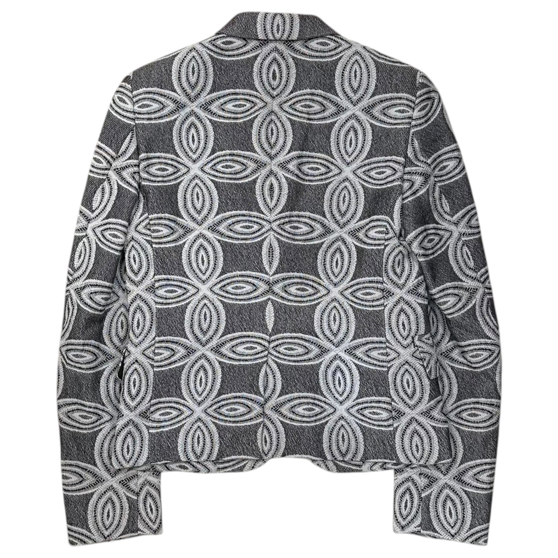 COMME des GARCONS HOMME PLUS(コムデギャルソンオムプリュス) 13AW Tree of Youth Jacquard 3B Tailored Jacket ジャガード ショート丈 3B テーラード ジャケット PL-J106 XS ホワイト×ブラック AD2013