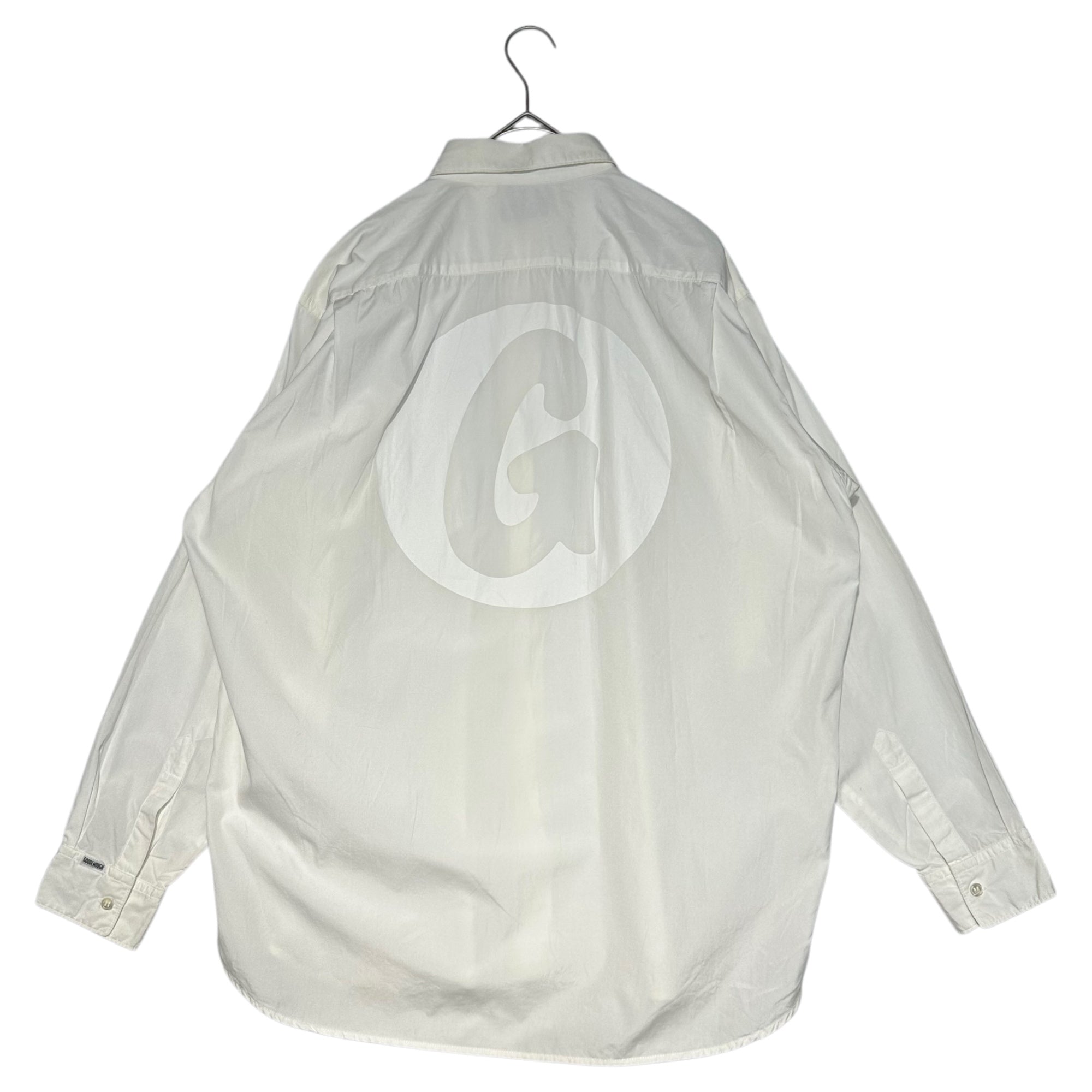 GOODENOUGH(グッドイナフ) 90's Initial back G logo long sleeve white shirt 90年代 初期 背面Gロゴ 長袖 ホワイト シャツ M ホワイト 90年代 水色タグ 稀少品