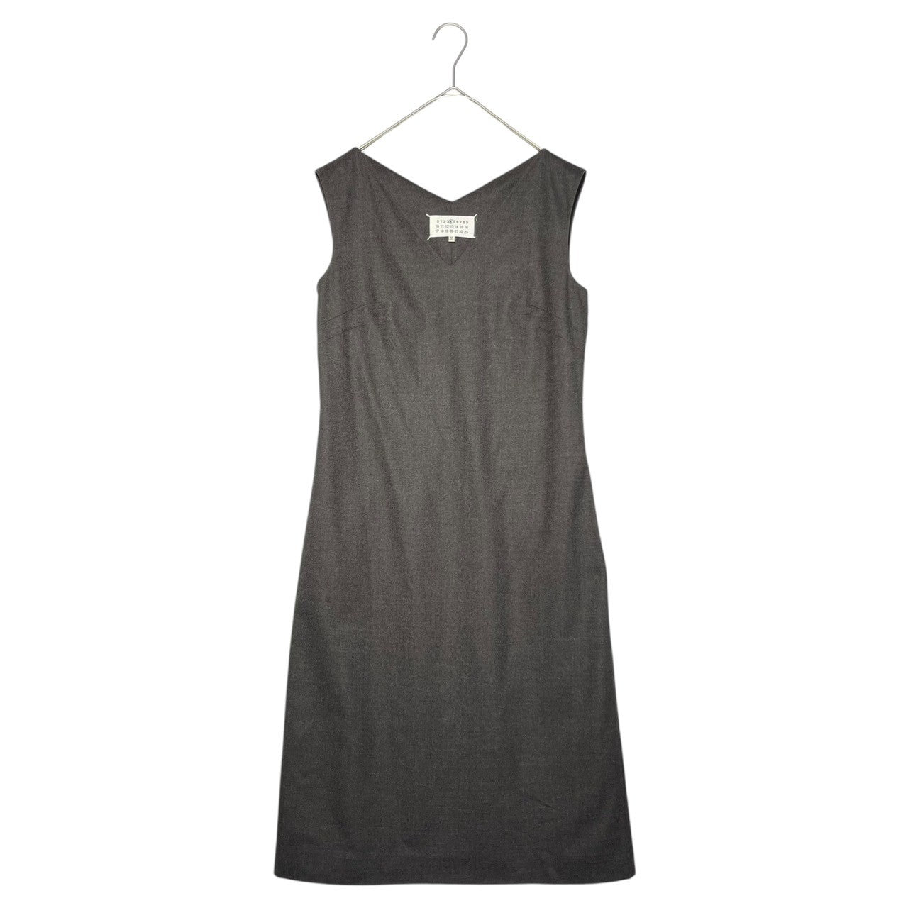 MAISON MARGIELA(メゾンマルジェラ) 15AW V-neck Wool N/S Dress Vネック ウール ノースリーブ ワンピース S31CT0850 38(M程度) グレー