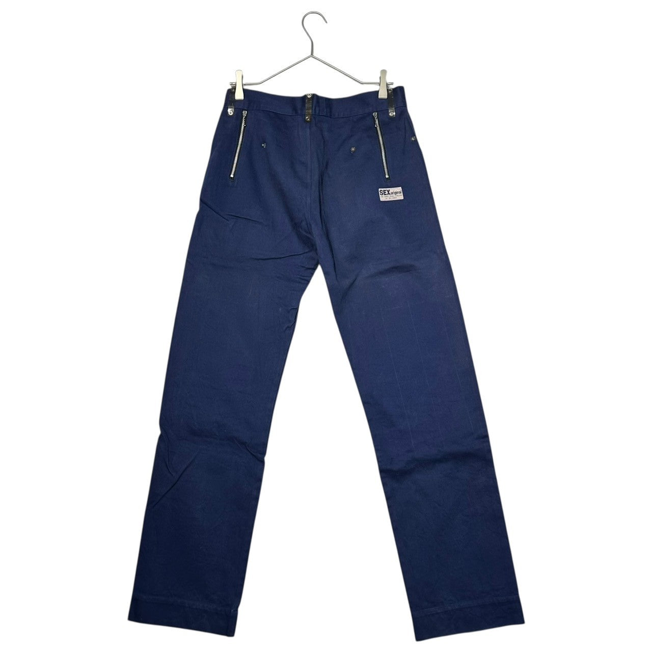 SEDITIONARIES(セディショナリーズ) 666 SEX original Vinyl pocket trousers ビニール ポケット トラウザー パンツ L ネイビー