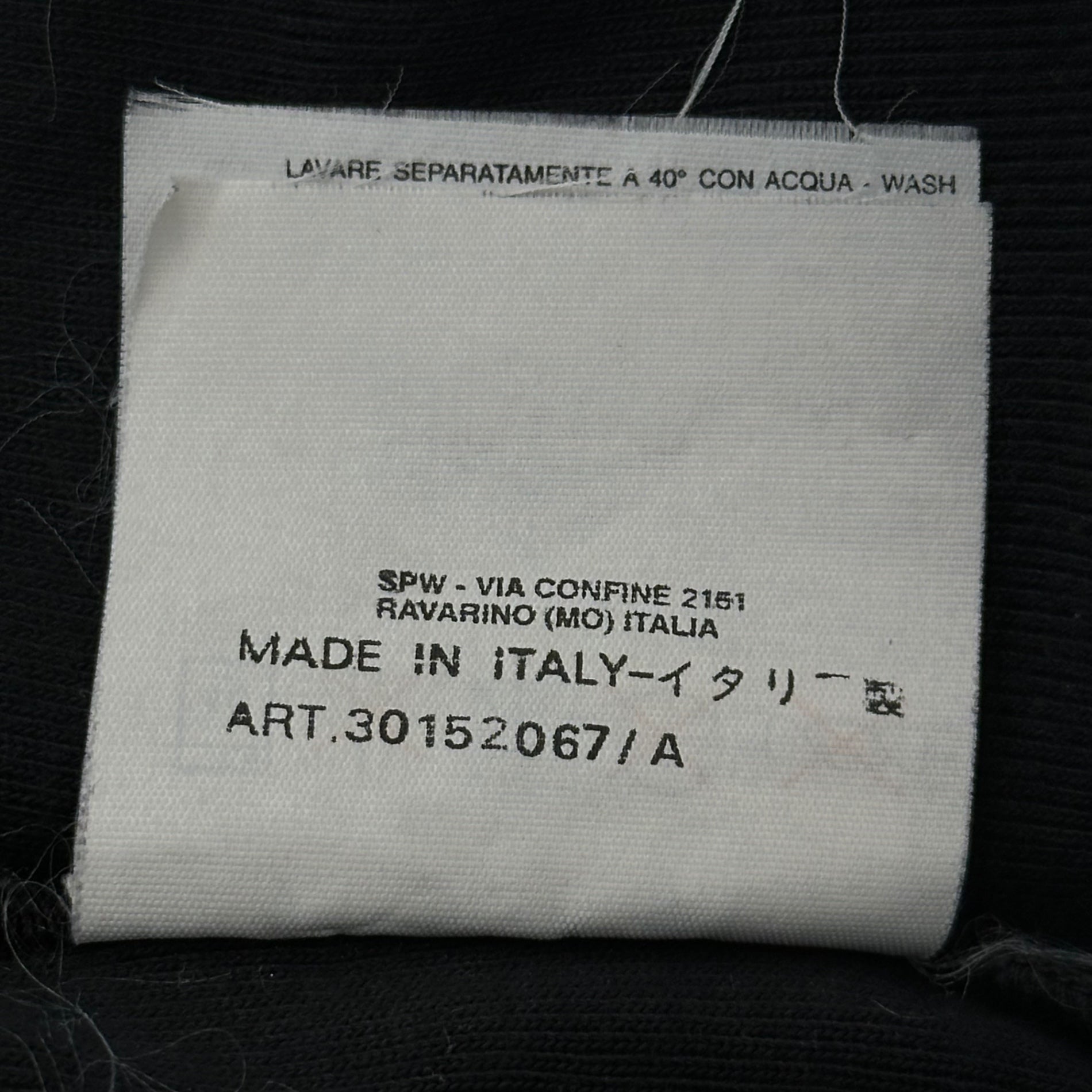 STONE ISLAND(ストーンアイランド) 1999SS One-Point Logo Crew Neck Ribbed T-Shirt ワンポイント ロゴ クルーネック リブ Tシャツ 30152067/A S ブラック ポール・ハーヴェイ期 アーカイブ