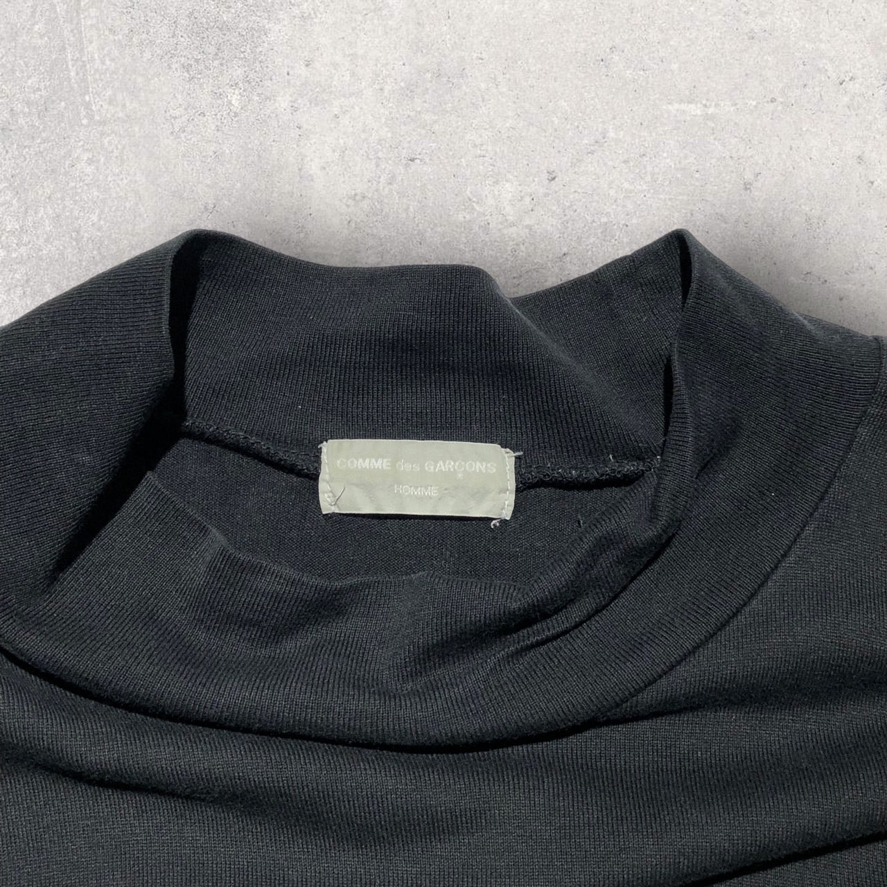 COMME des GARCONS HOMME(コムデギャルソンオム) 90'sボトルネックプルオーバー 表記なし(L程度) ブラック 田中オム