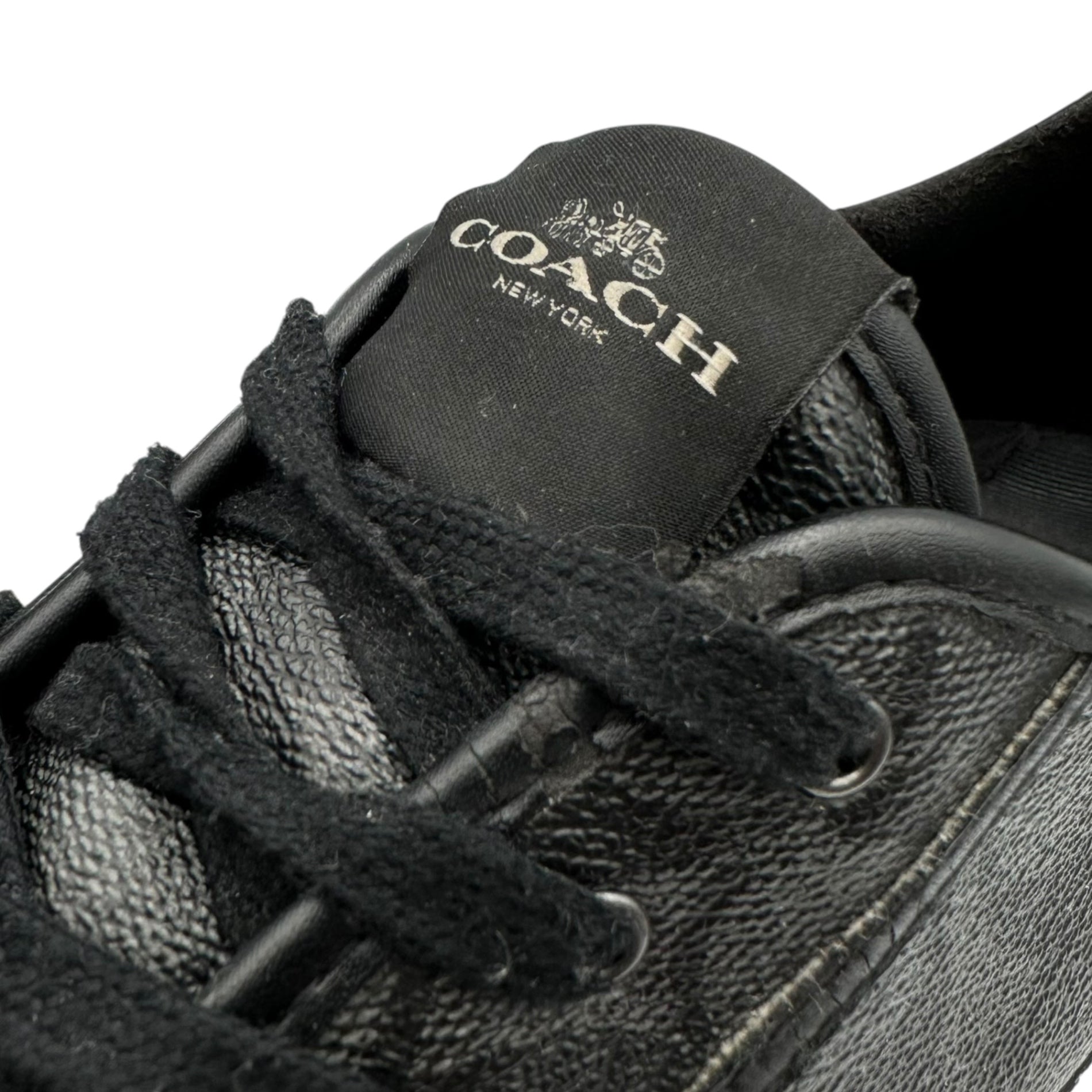 COACH(コーチ) Signature Low-Top Sneakers シグネチャー ローカット スニーカー FG4412 25.5cm グレー×ブラック