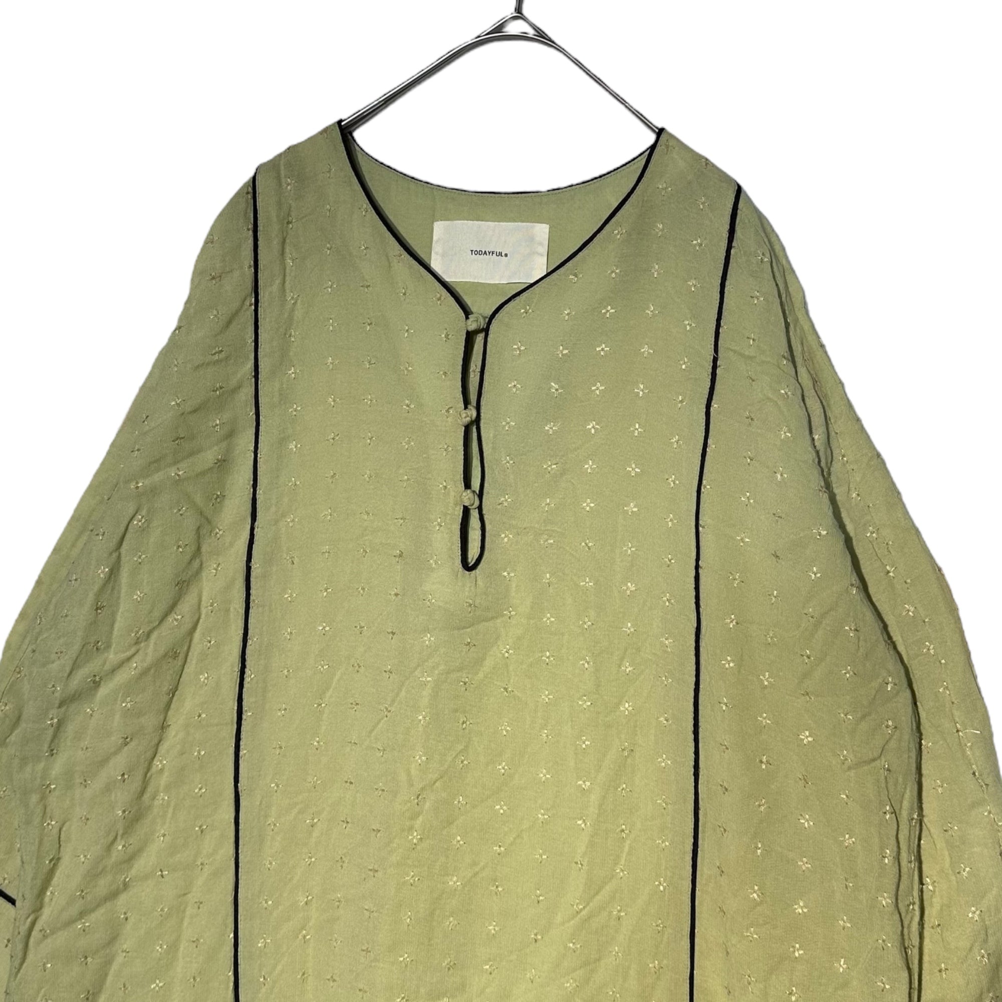 TODAYFUL(トゥデイフル) All-stitch long sleeve dress オールステッチ 長袖 ワンピース 12010302 38(M) グリーン