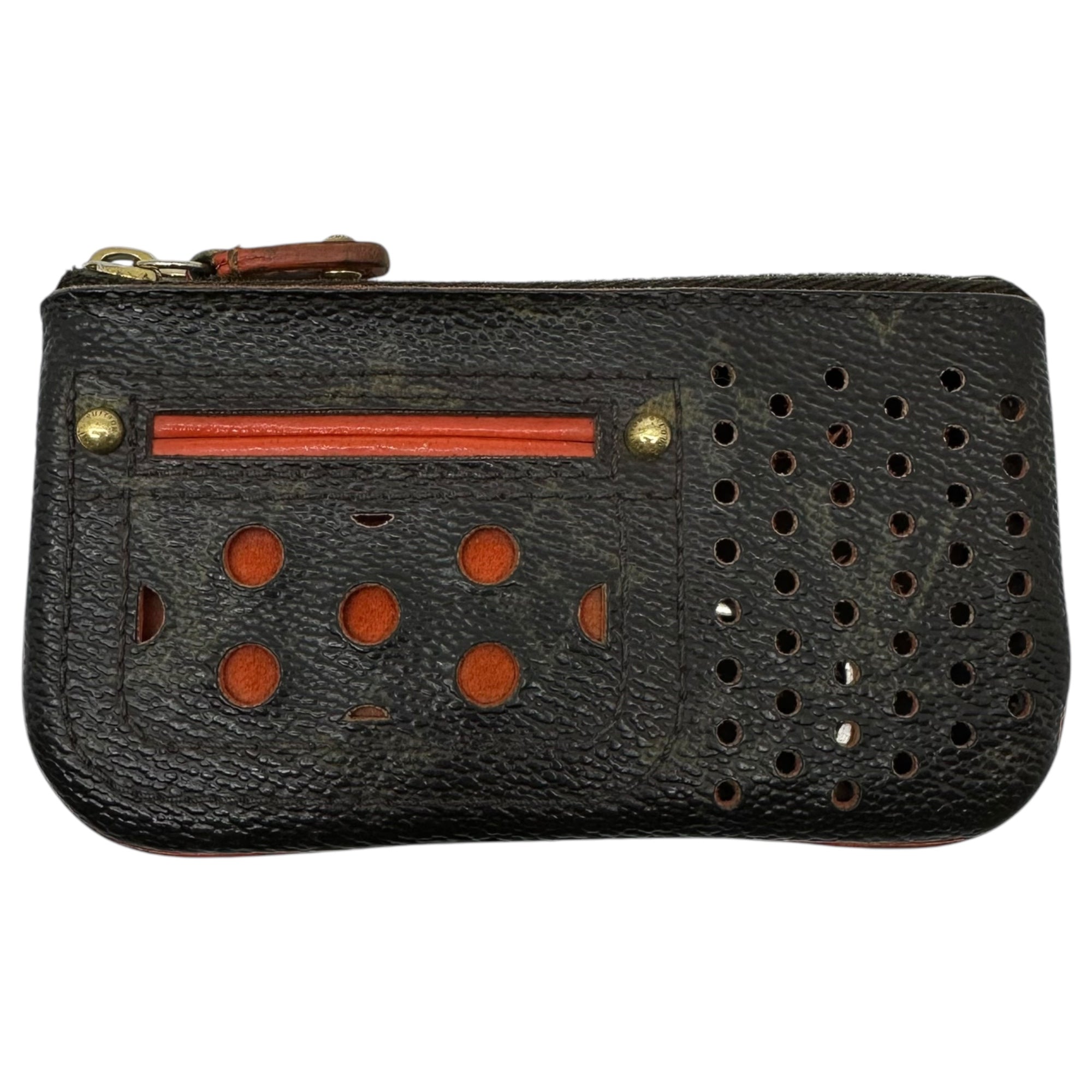 LOUIS VUITTON(ルイヴィトン) Monogram Perfo Pochette Clé モノグラム ペルフォ ポシェット クレ キーケース M95222 ブラウン×オレンジ SP0016 コインケース