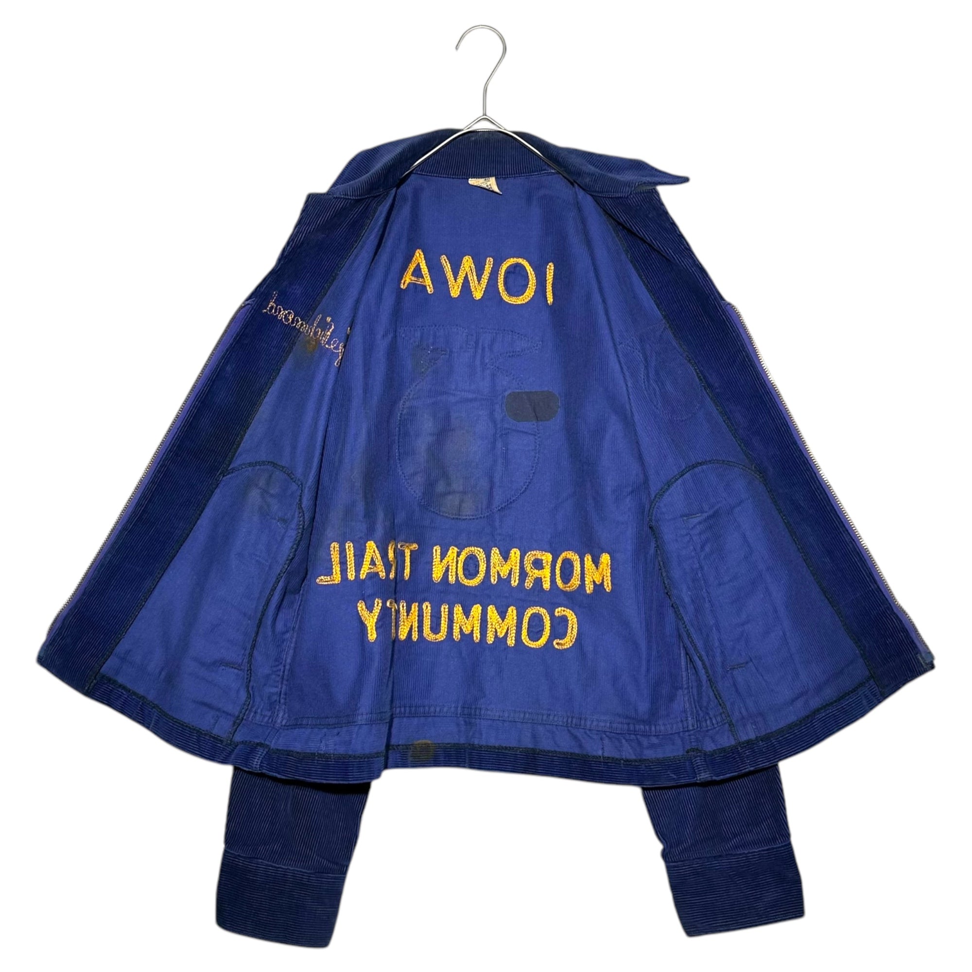 FUTURE FARMERS(フューチャーファーマーズ) 60's~70's "IOWA" FFA farmer's jacket アイオワ州 ヴィンテージ ファーマーズ ジャケット 40(L程度) ブルー 60年代~70年代 TALONジップ ブルゾン