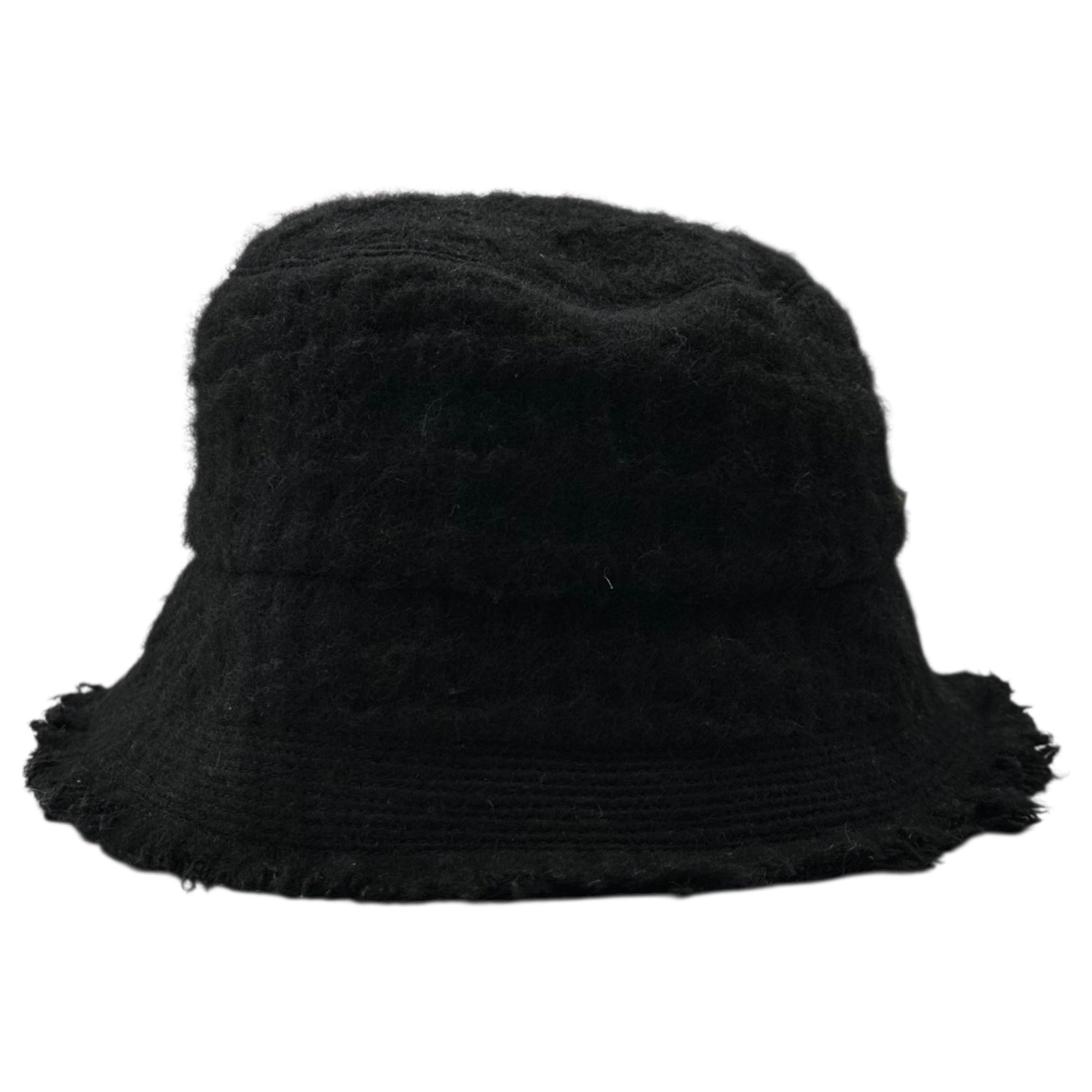 MAISON Birth(メゾンバース) SHADOW CHECK HAT シャドウ チェック 織り ハット MB-23307 FREE ブラック リサイクルウール