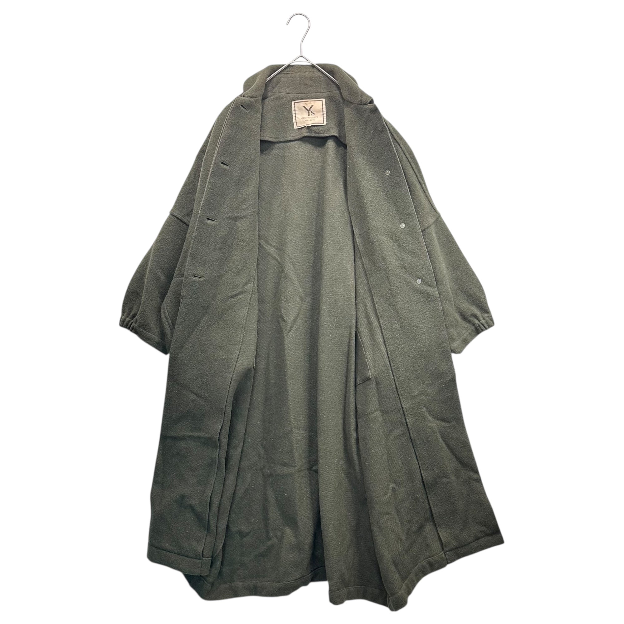 Y's(ワイズ) 70's Wool Melton Wide Stand Collar Coat ウール メルトン ワイド ステンカラー コート 9(M程度) オリーブ 70年代 ヴィンテージ アーカイブ