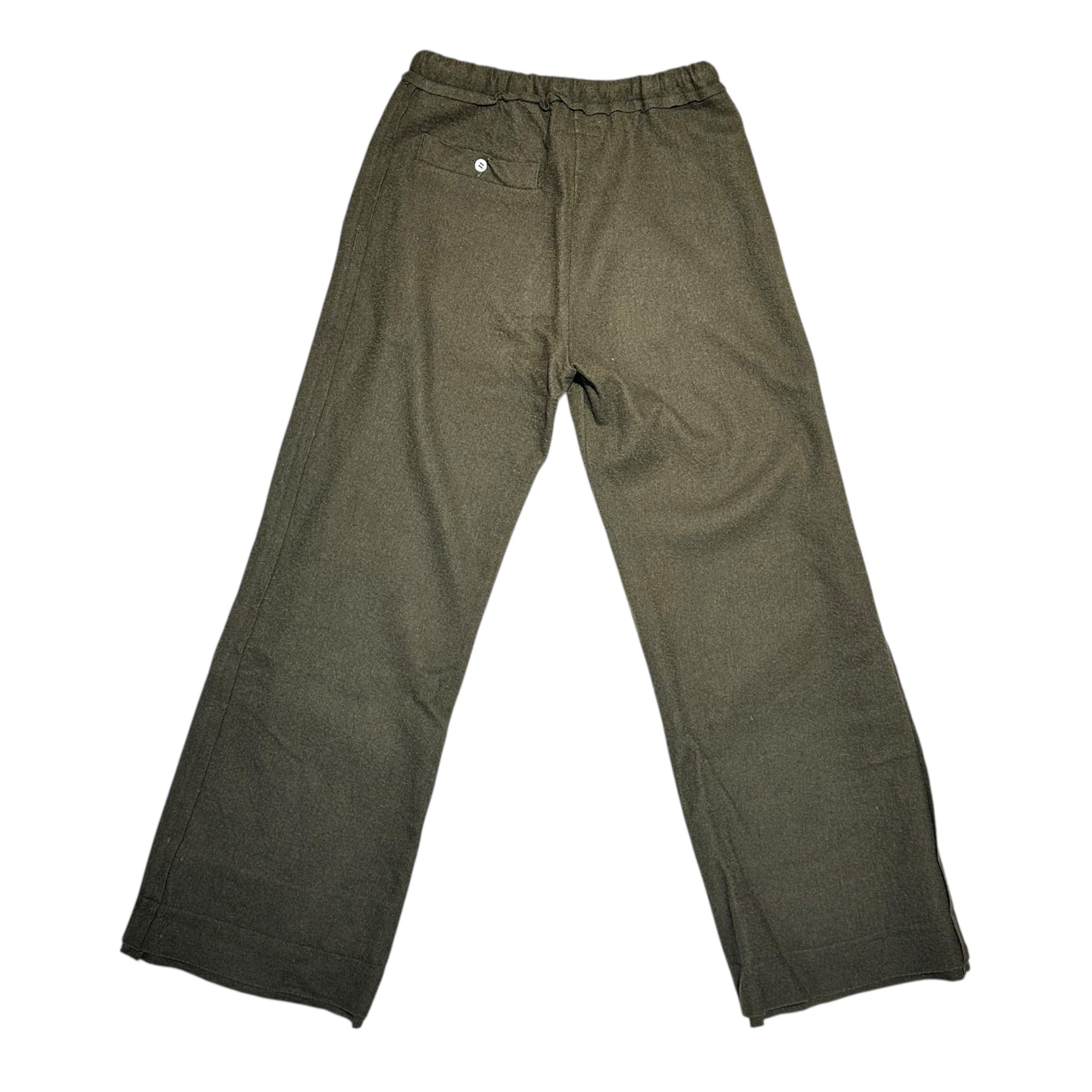 Y's(ワイズ) Fulling Inside-Out Cut-Off Semi-Wide Easy Pants 縮絨加工 インサイドアウト 断ち切り セミワイド イージー パンツ YU-T81-572 3(L程度) カーキ