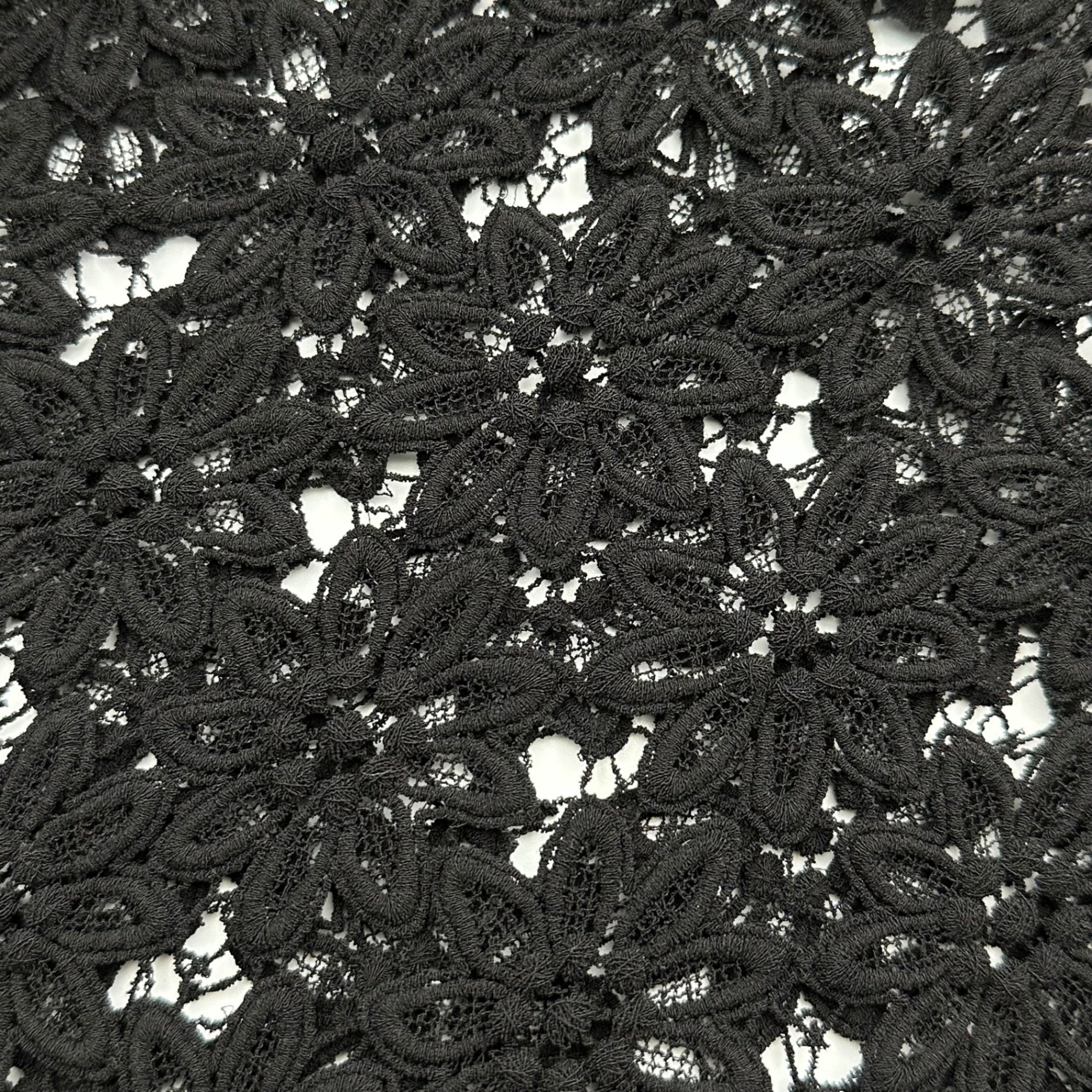 COMME des GARCONS(コムデギャルソン) 1996SS Dye-in-the-Yarn Flower Lace L/S Pullover Cut-and-Sewn Top 製品染め フラワーレース プルオーバー 長袖 カットソー GT-040140 FREE ブラック AD1995 90s アーカイブ 稀少