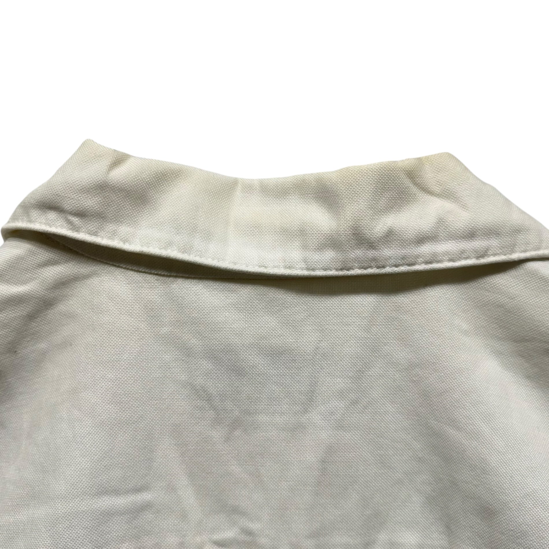 Duke of Hollywood(デュークオブハリウッド) 60’s~70's Striped Open-Collar S/S Shirt ストライプ オープンカラー 半袖 シャツ L ホワイト×スカイブルー 60年代~70年代 ヴィンテージ