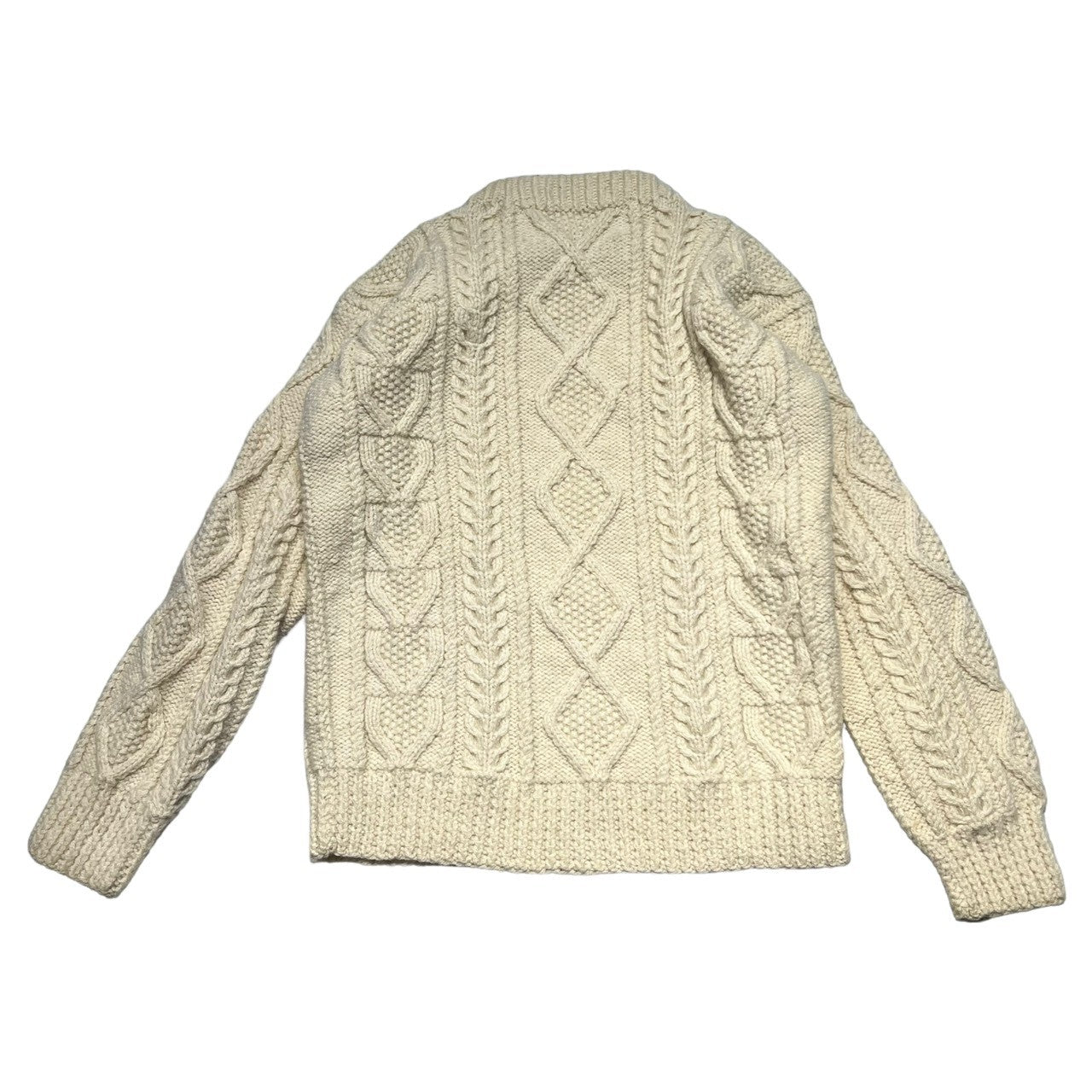 ARAN ISLANDS(アランアイランズ) 80's Aran Sweater アラン セーター 表記無し(S程度) アイボリー 80年代 ヴィンテージ フィシャーマン ニット