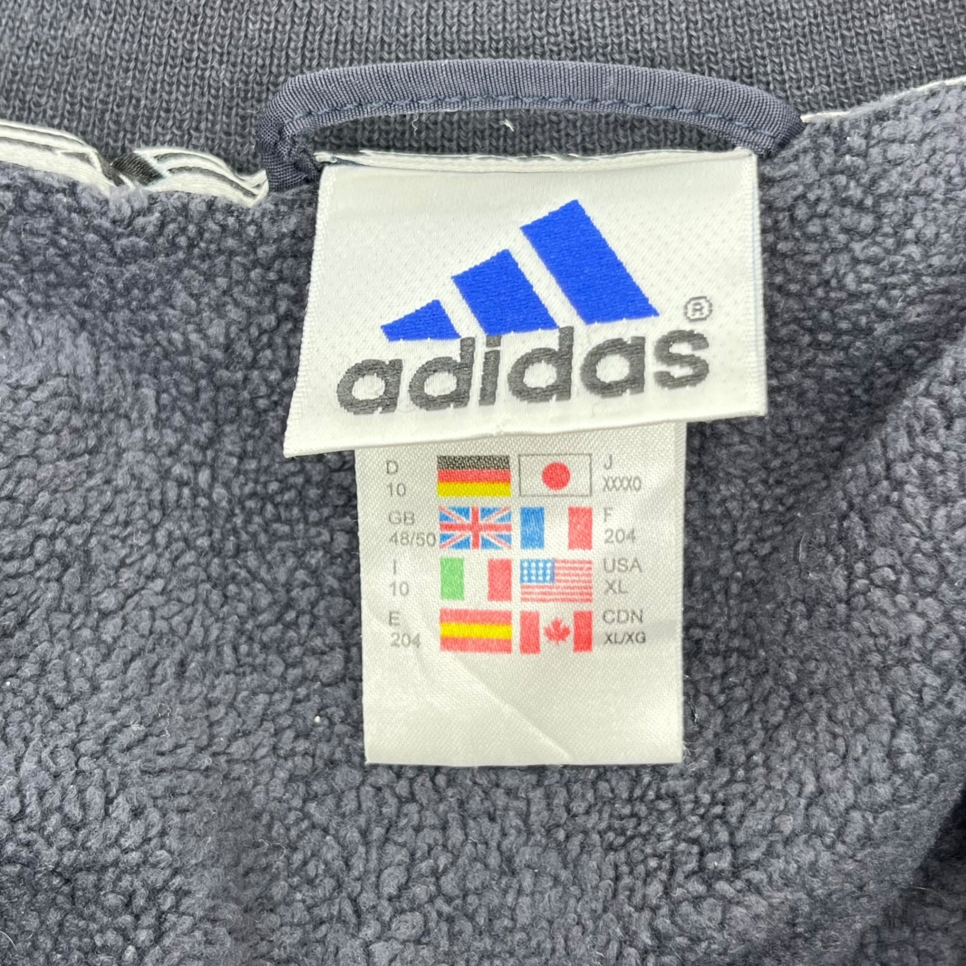 adidas(アディダス) 00's sleeve line nylon anorak pullover jacket 00's 袖ライン ナイロン アノラック プルオーバー ジャケット XXXXO ブラック×グレー
