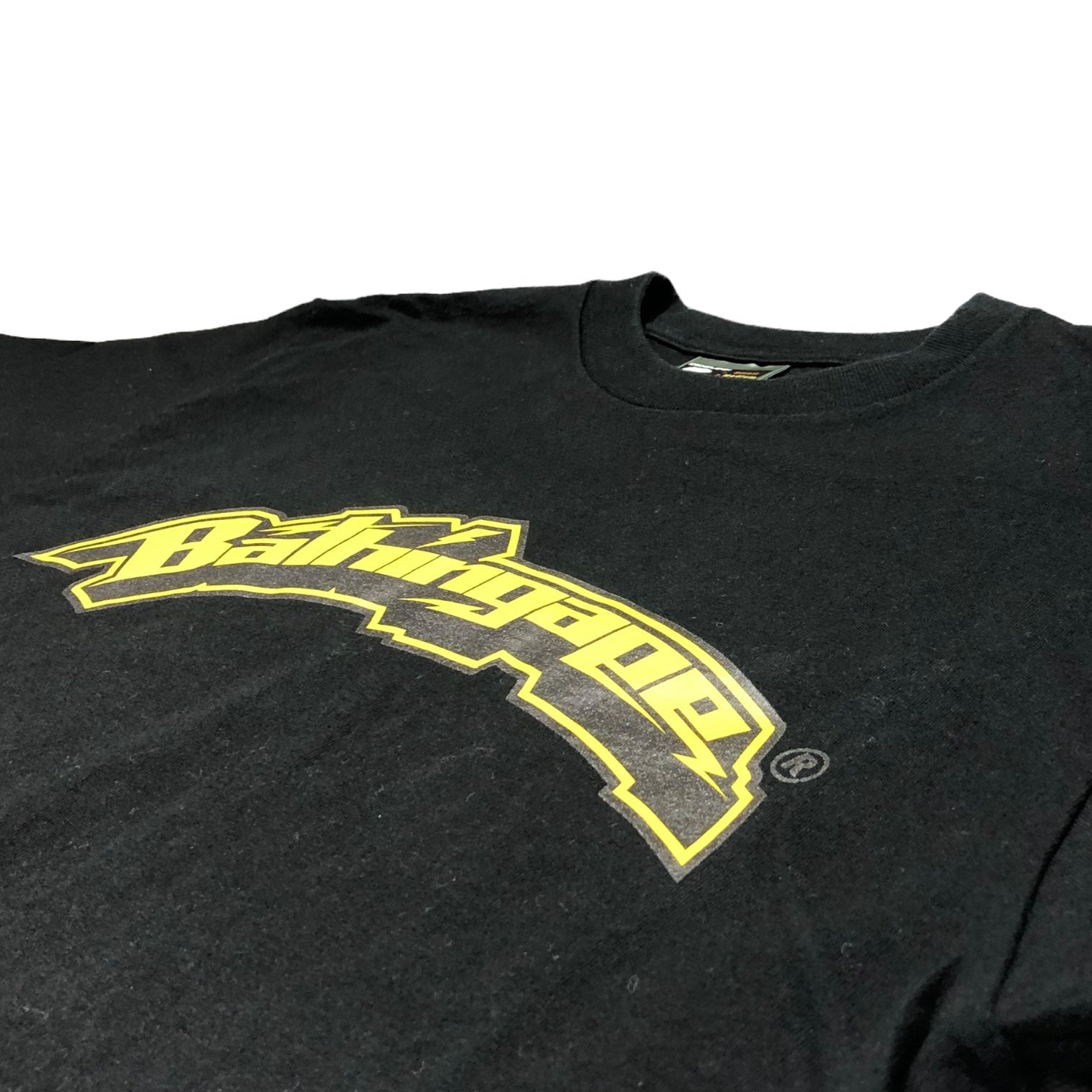 A BATHING APE(アベイシングエイプ) 90's Bathingape arch logo T-shirt ベイシングエイプ アーチロゴ Tシャツ M ブラック×イエロー