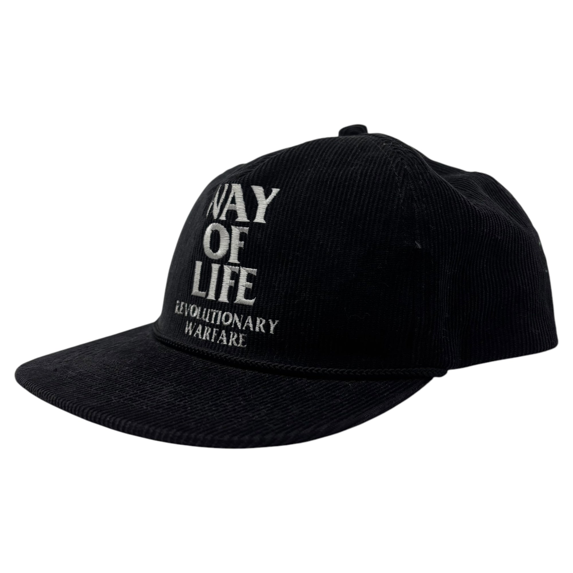 RATS(ラッツ) CORDUROY CAP “WAY OF LIFE” コーデュロイ キャップ ウェイオブライフ 20'RA-0810 FREE ブラック