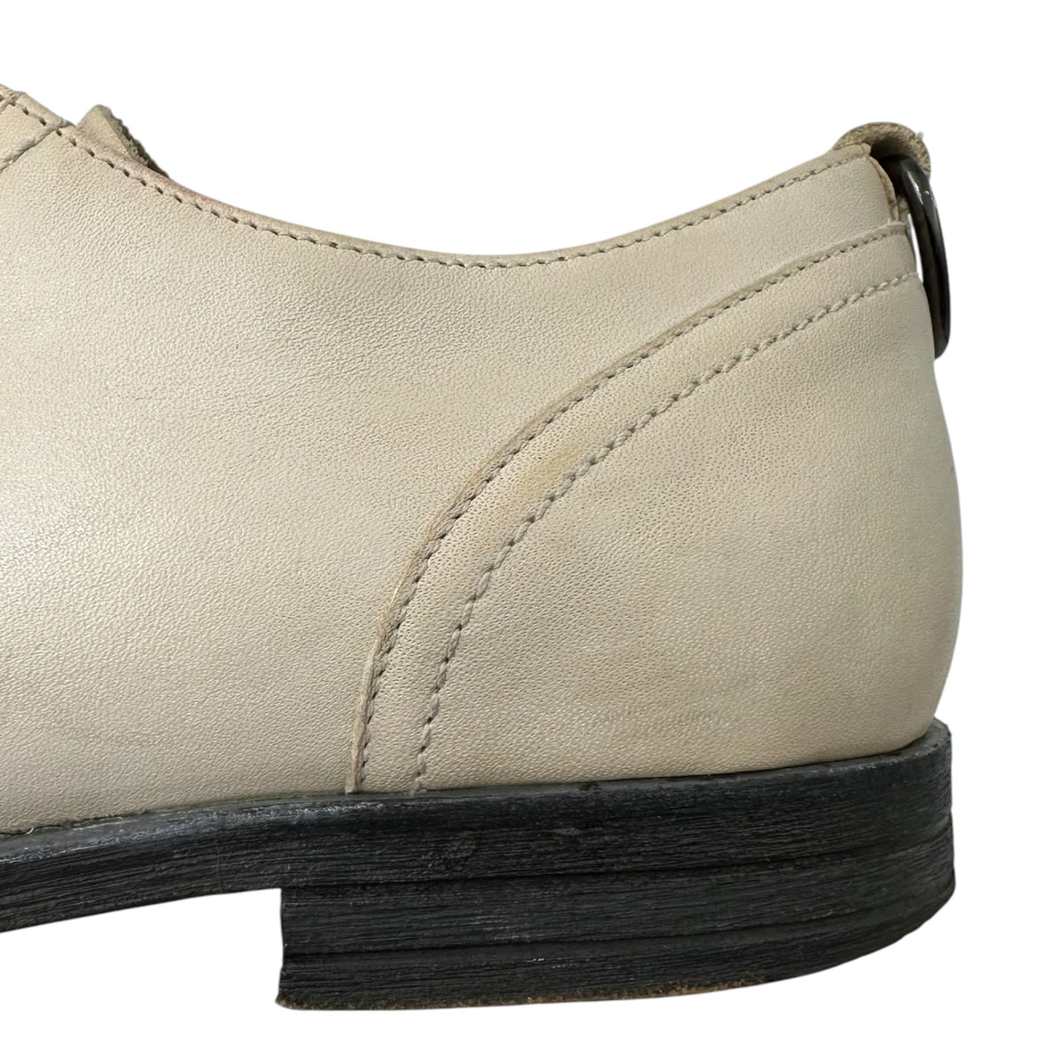 McQ(マックキュー) Old 6-Hole Plain-Toe Leather Shoes オールド 6ホール プレーントゥ レザー シューズ 42 アイボリー ALEXANDER MCQUEEN(アレキサンダーマックイーン)