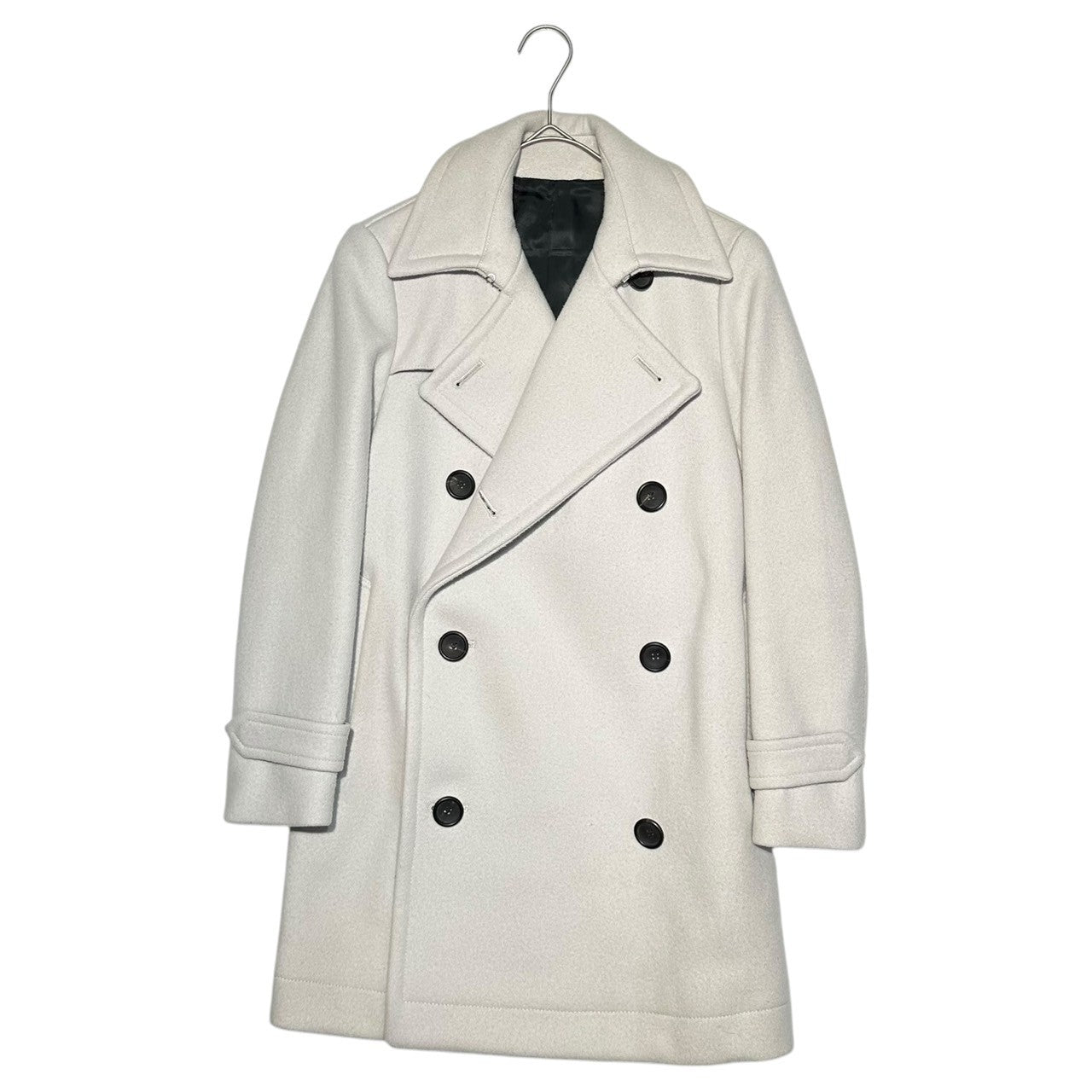 THE RERACS(ザリラクス) Melton peacoat メルトン Pコート S ライトグレー