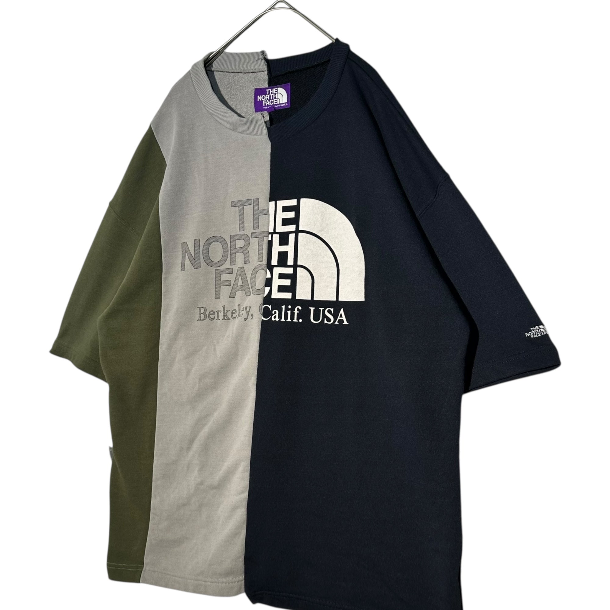 THE NORTH FACE PURPLE LABEL(ノースフェイスパープルレーベル) 19SS Asymmetry Logo Tee アシンメトリー ロゴ Tシャツ NT3916N M マルチ 再構築